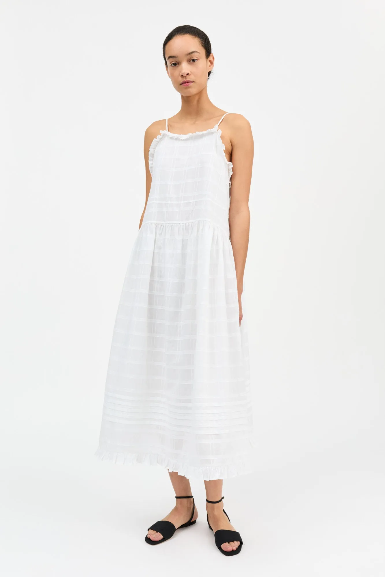 Fiore strap dress - Optic white sold by Skall Studio product image thumbnail 2