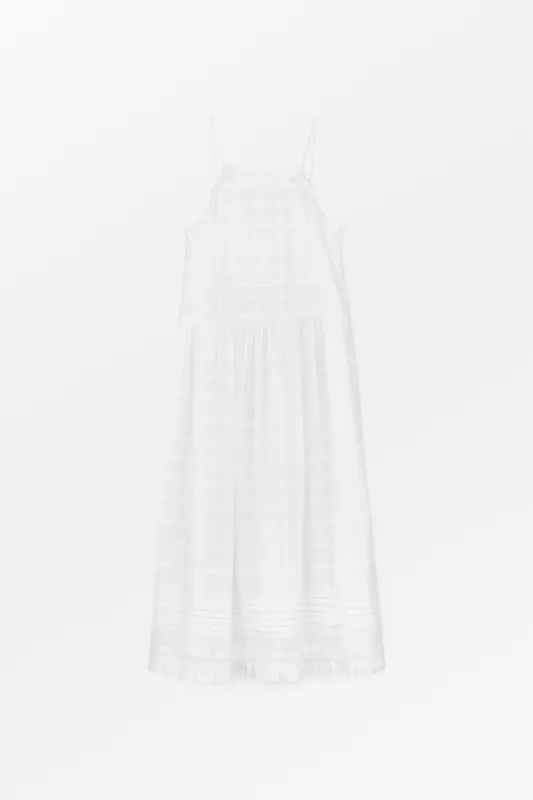 Fiore strap dress - Optic white made by Skall Studio