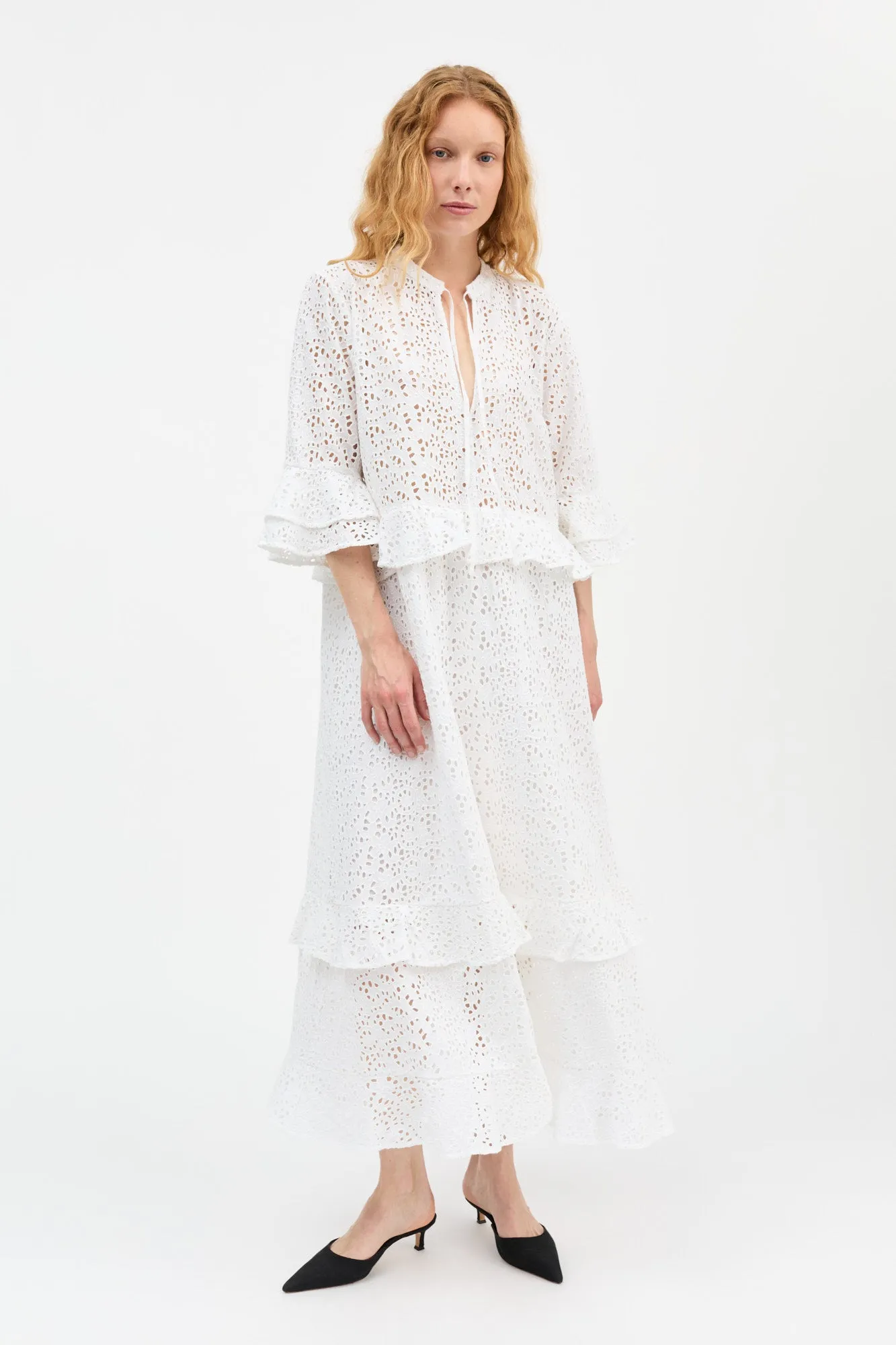 Frigga dress - Optic white sold by Skall Studio product image thumbnail 2