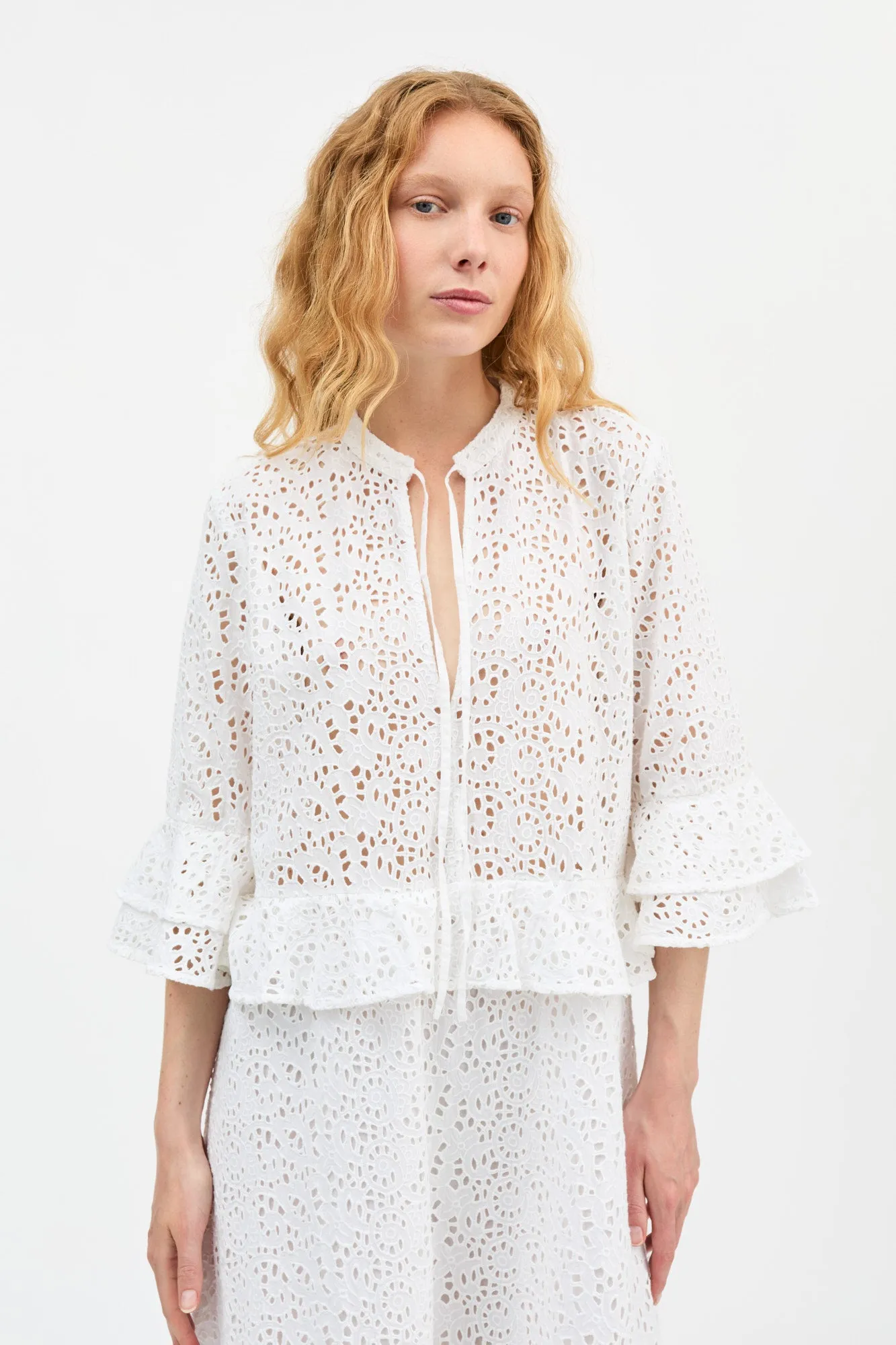 Frigga dress - Optic white sold by Skall Studio product image thumbnail 3