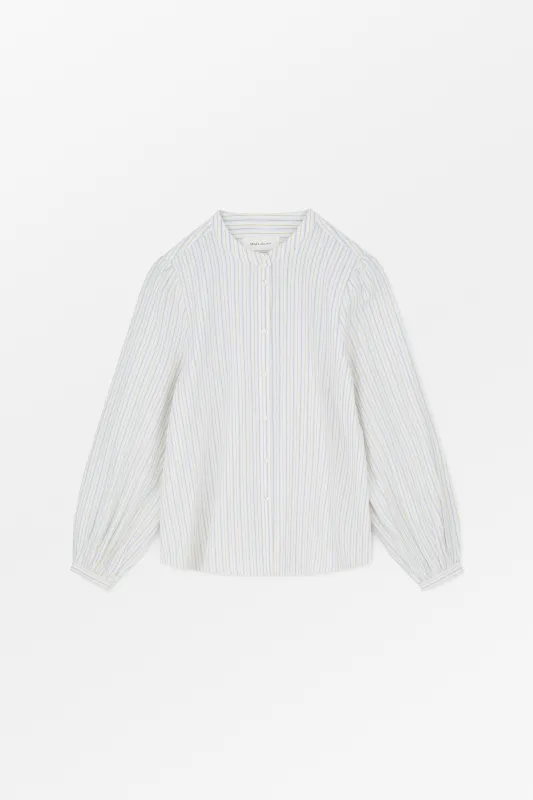 Vita shirt - Yellow/Blue stripe made by Skall Studio