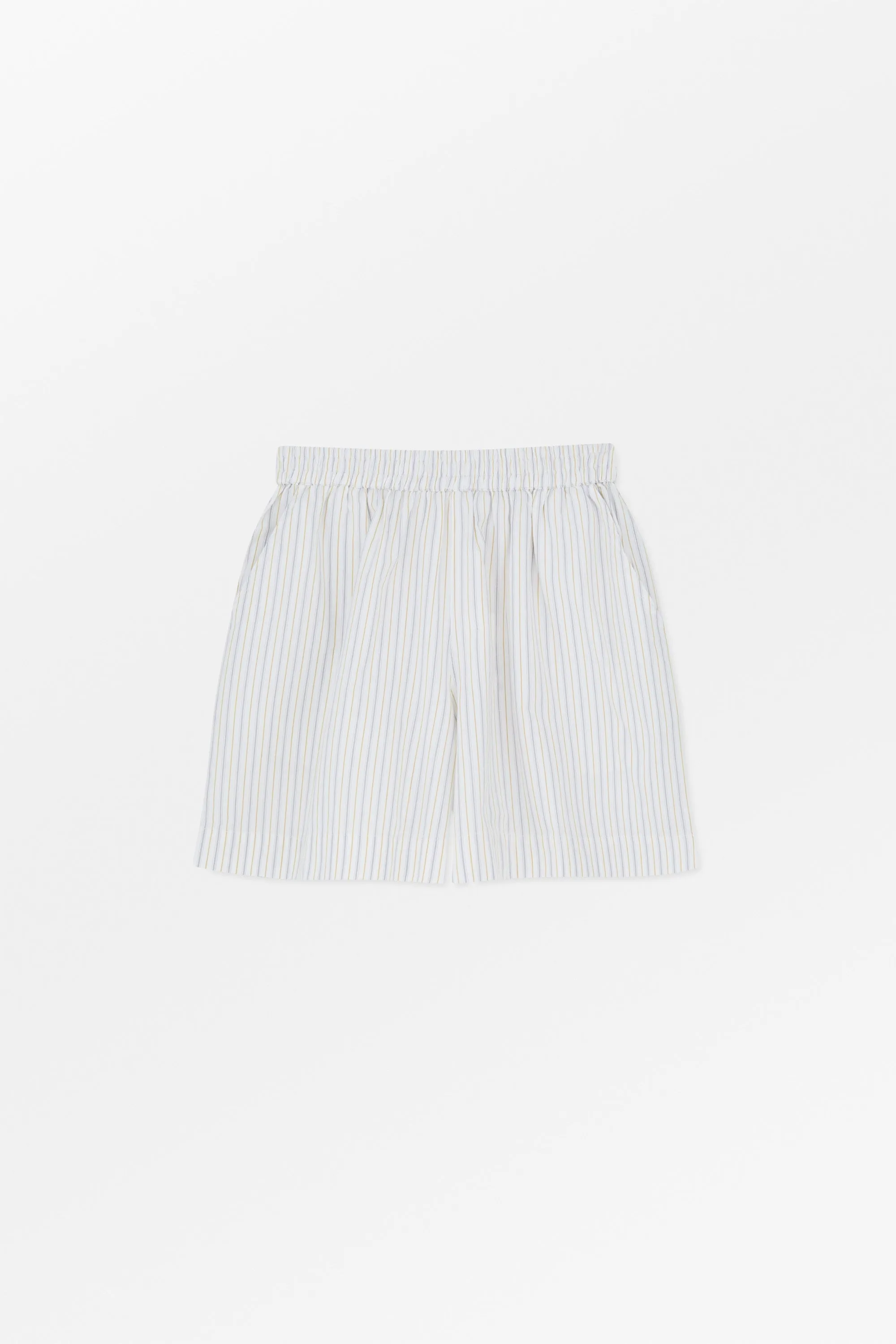 Edgar shorts - Yellow/Blue stripe sold by Skall Studio