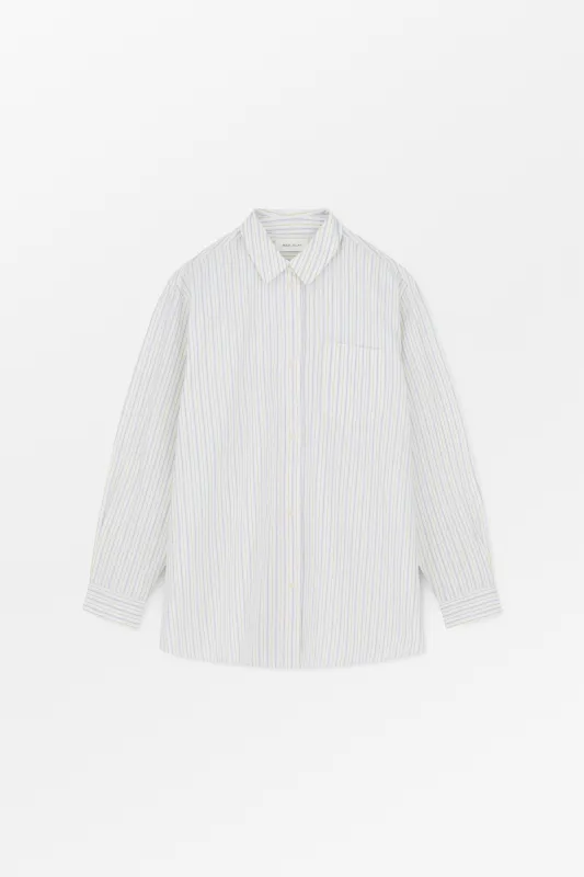 Edgar shirt - Yellow/Blue stripe made by Skall Studio