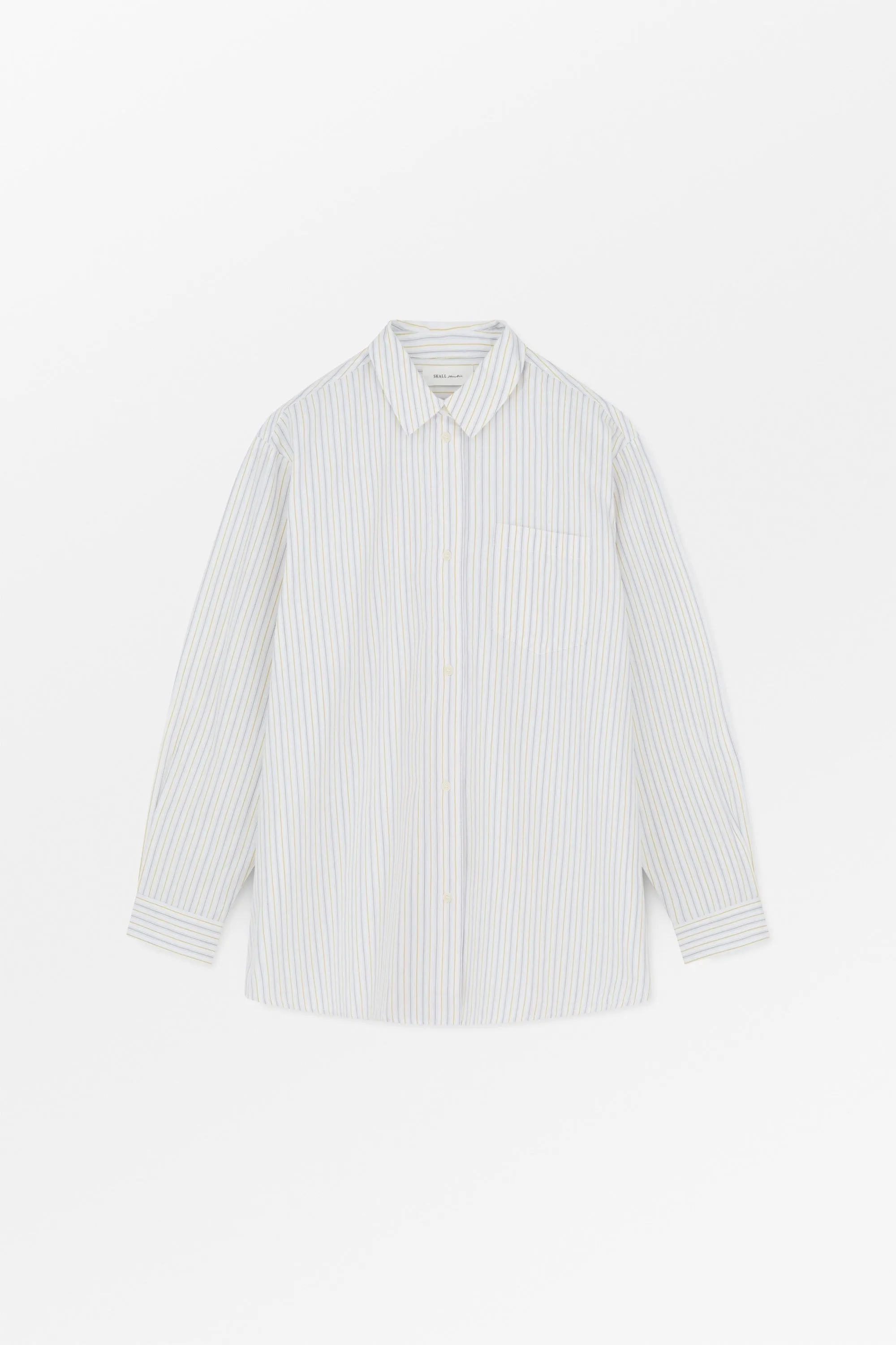Edgar shirt - Yellow/Blue stripe sold by Skall Studio