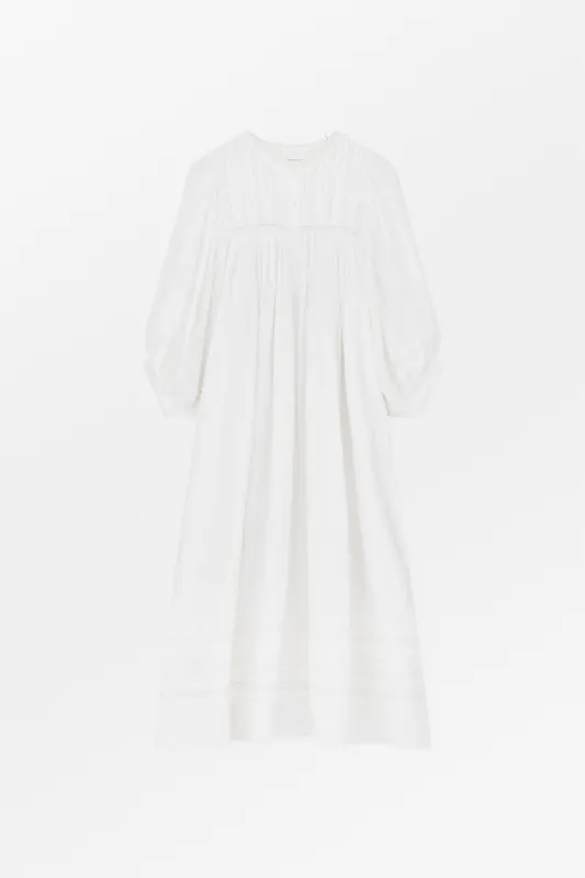 Florentine dress - Optic white made by Skall Studio