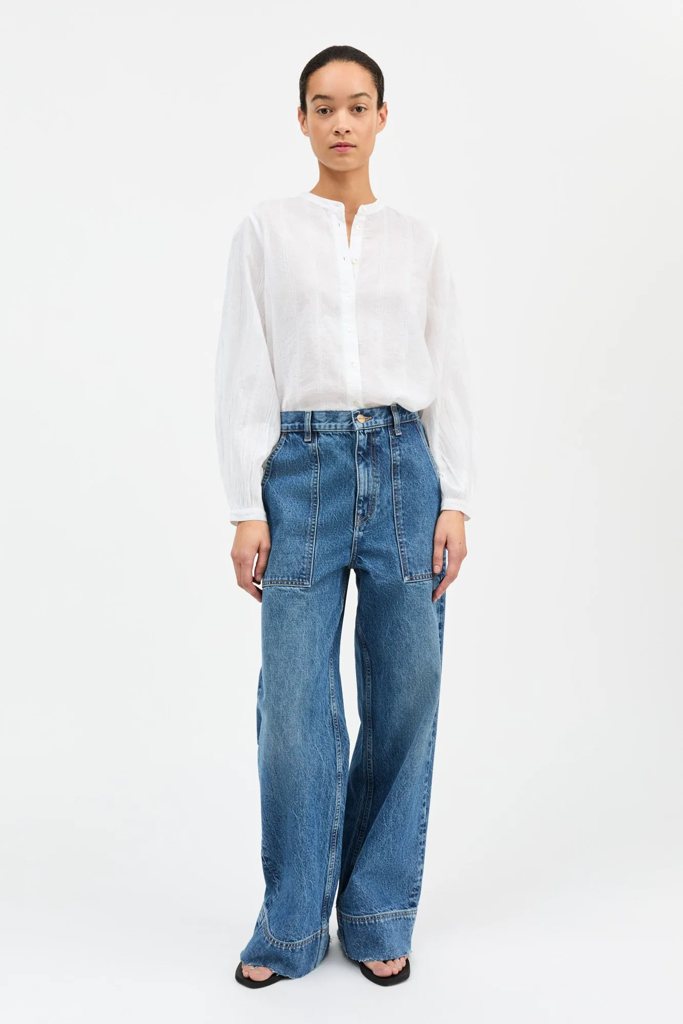 Vita shirt - Optic white sold by Skall Studio product image thumbnail 3