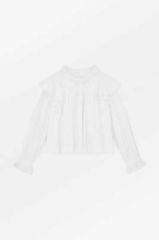Clea shirt - Optic white sold by Skall Studio