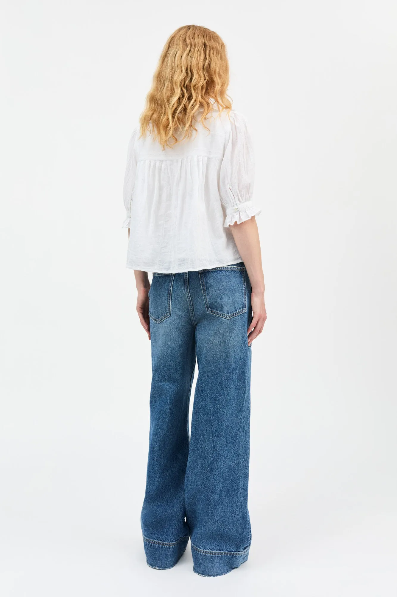 Clea blouse - Optic white sold by Skall Studio product image thumbnail 4