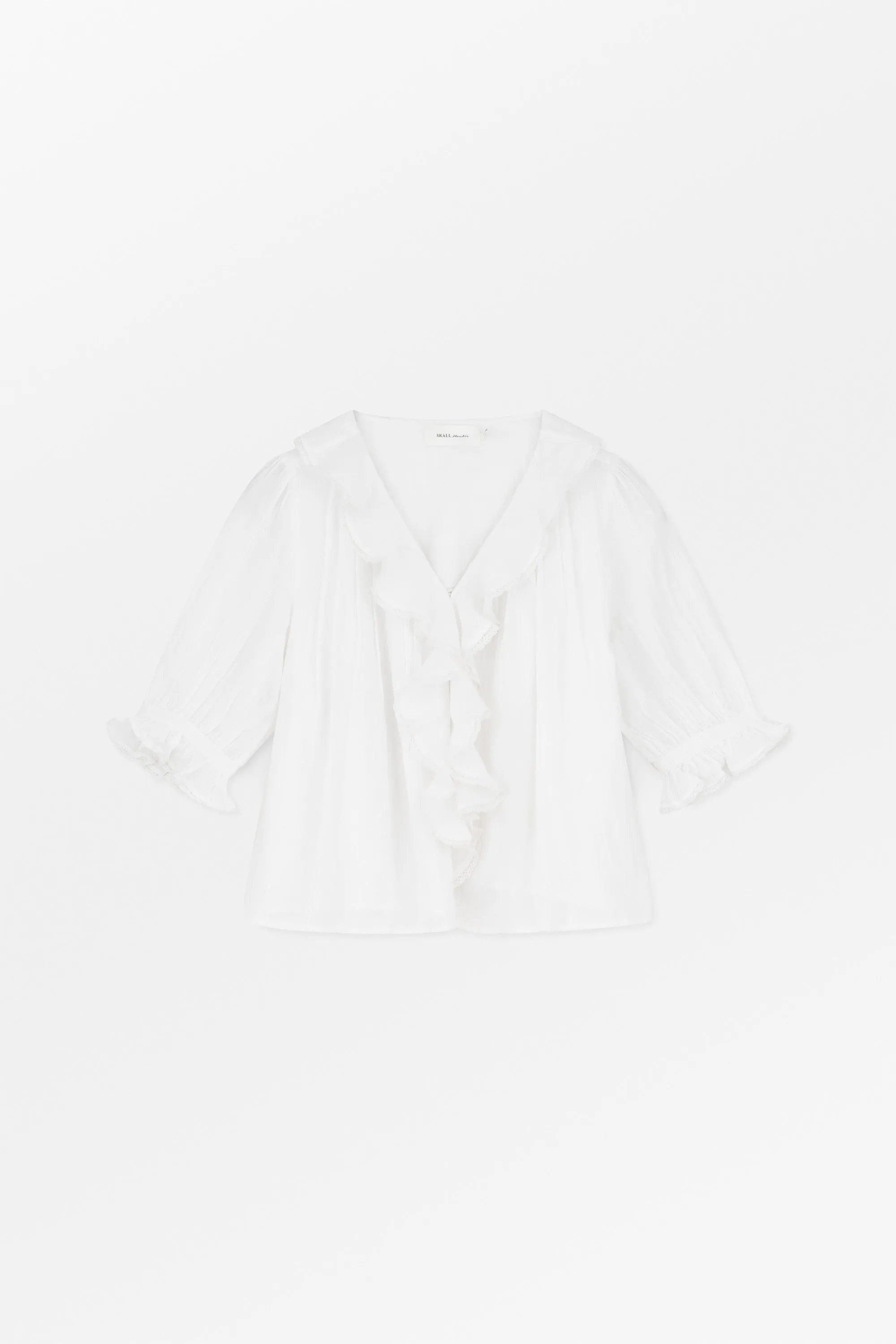 Clea blouse - Optic white sold by Skall Studio