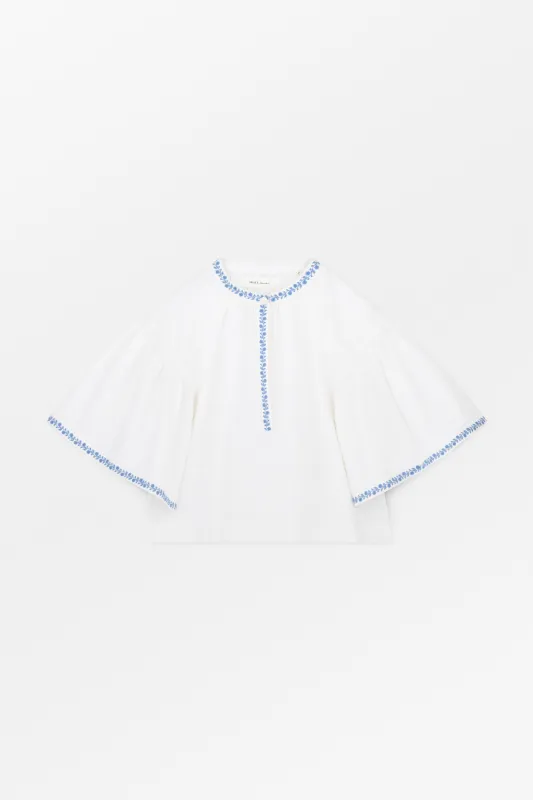 Bonne blouse - Optic white sold by Skall Studio