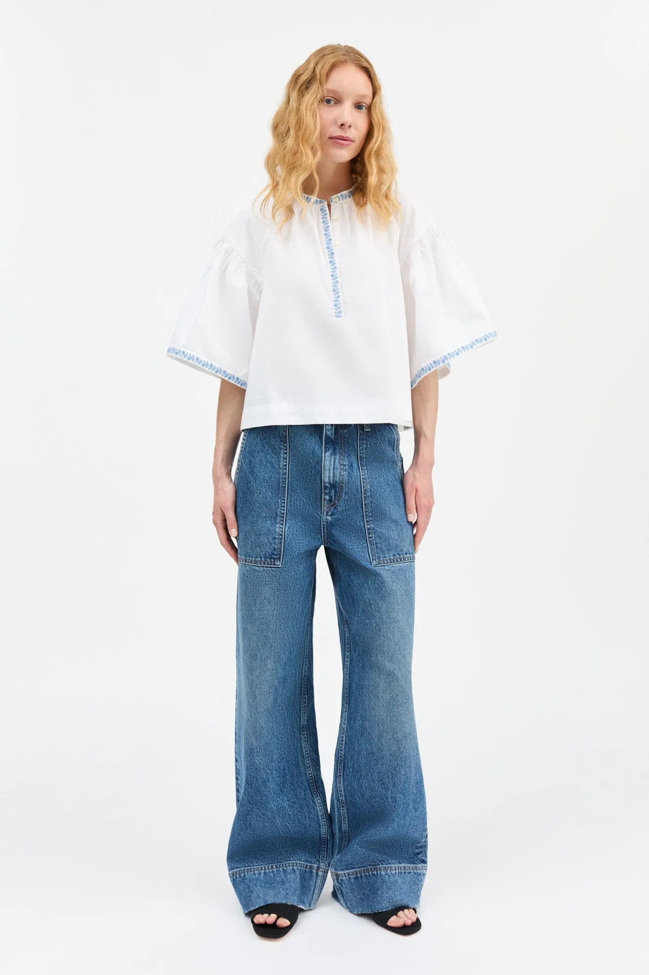 Bonne blouse - Optic white sold by Skall Studio product image thumbnail 3