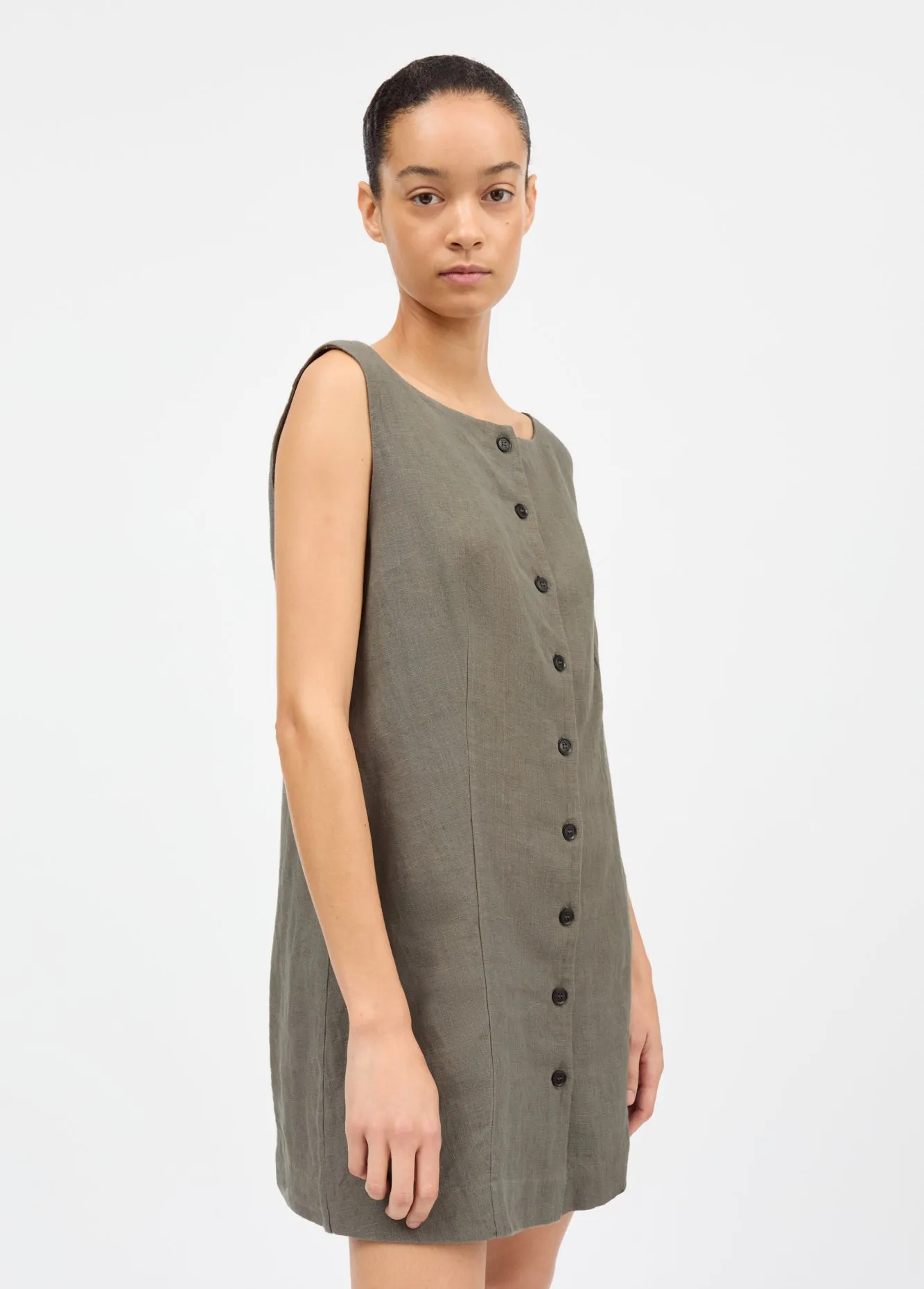 Vetiver dress - Khaki sold by Skall Studio product image thumbnail 3