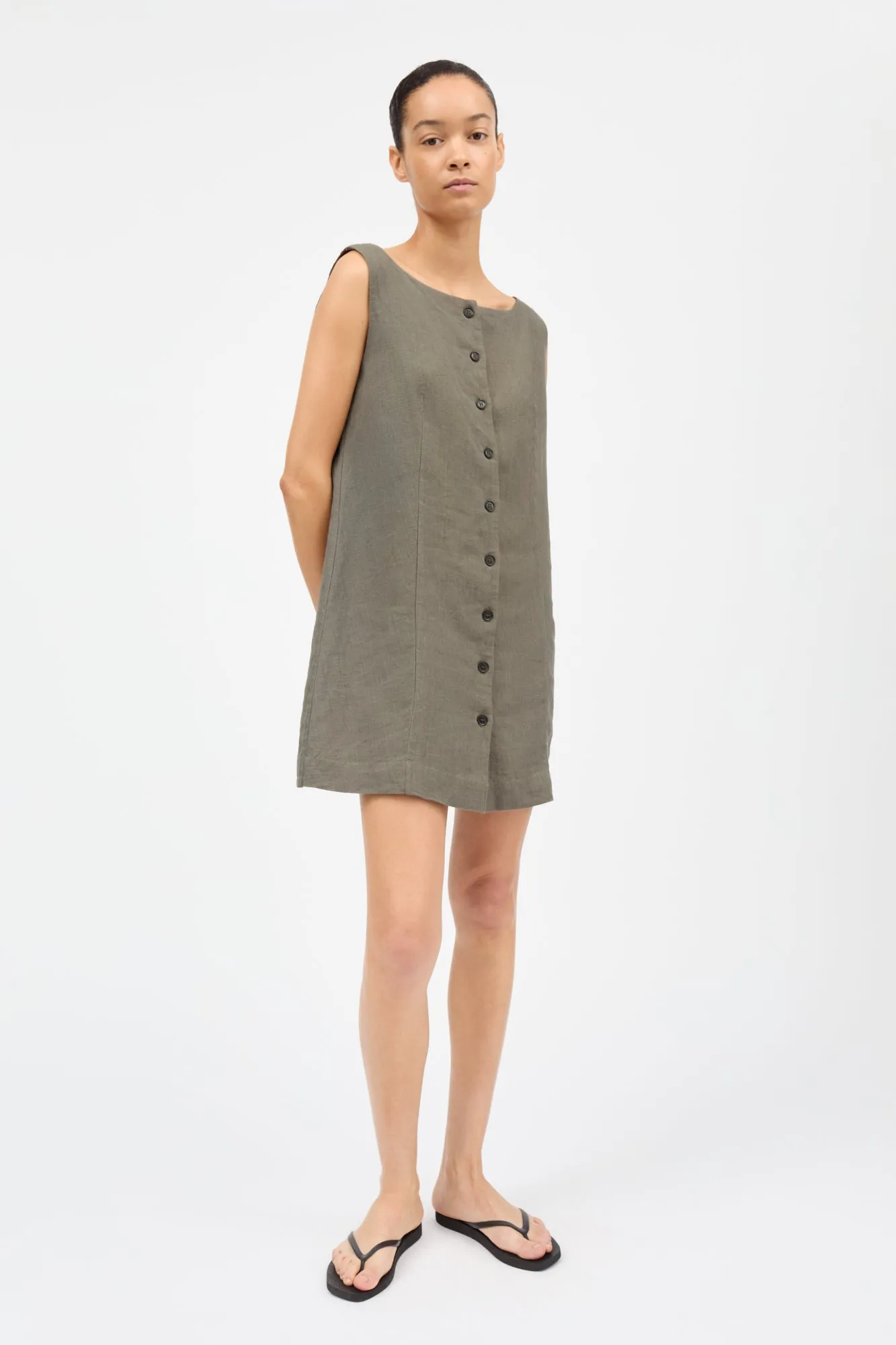 Vetiver dress - Khaki sold by Skall Studio product image thumbnail 2