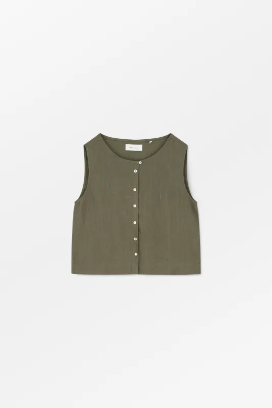 Vetiver top - Khaki made by Skall Studio