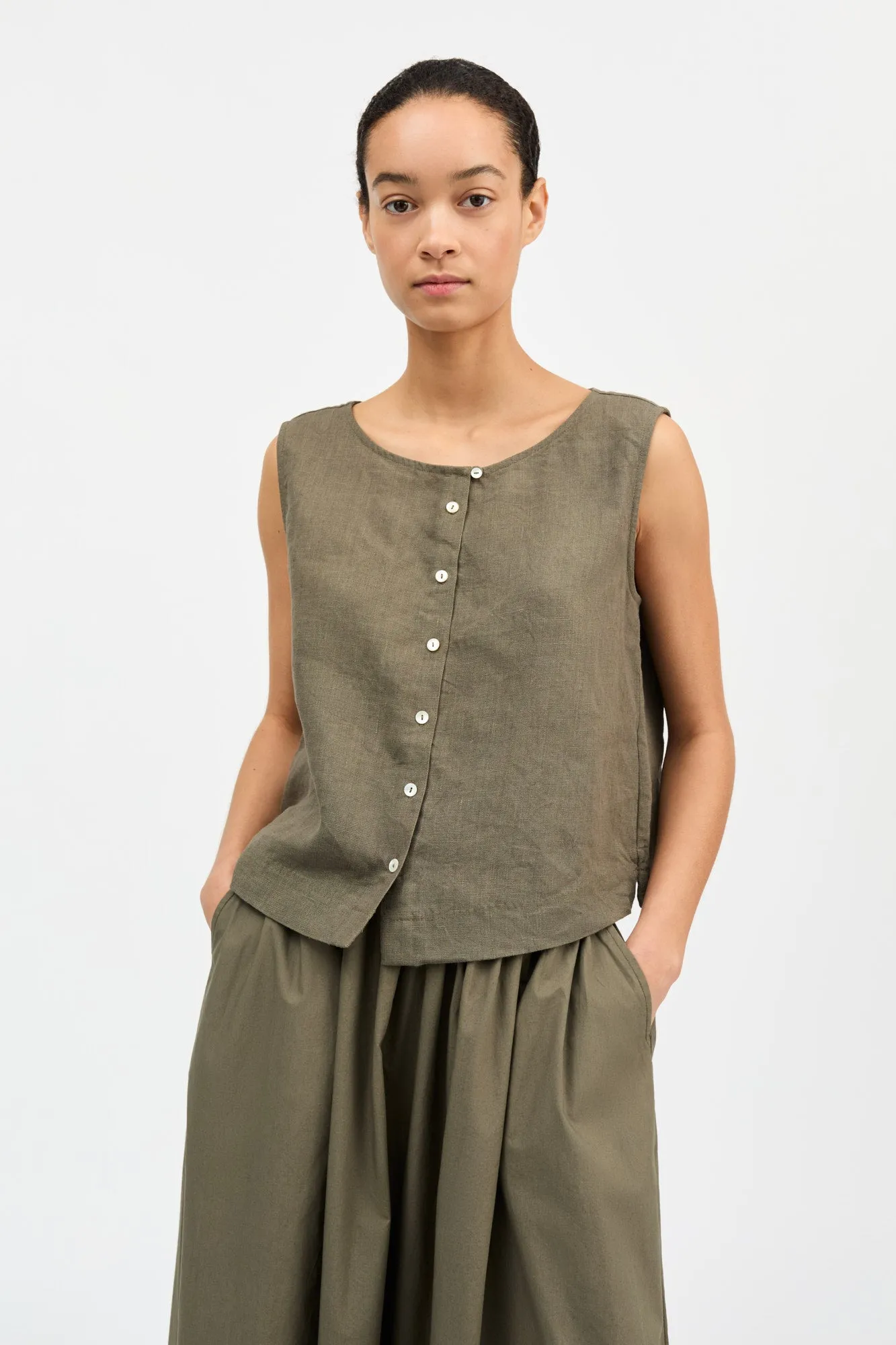 Vetiver top - Khaki sold by Skall Studio product image thumbnail 2