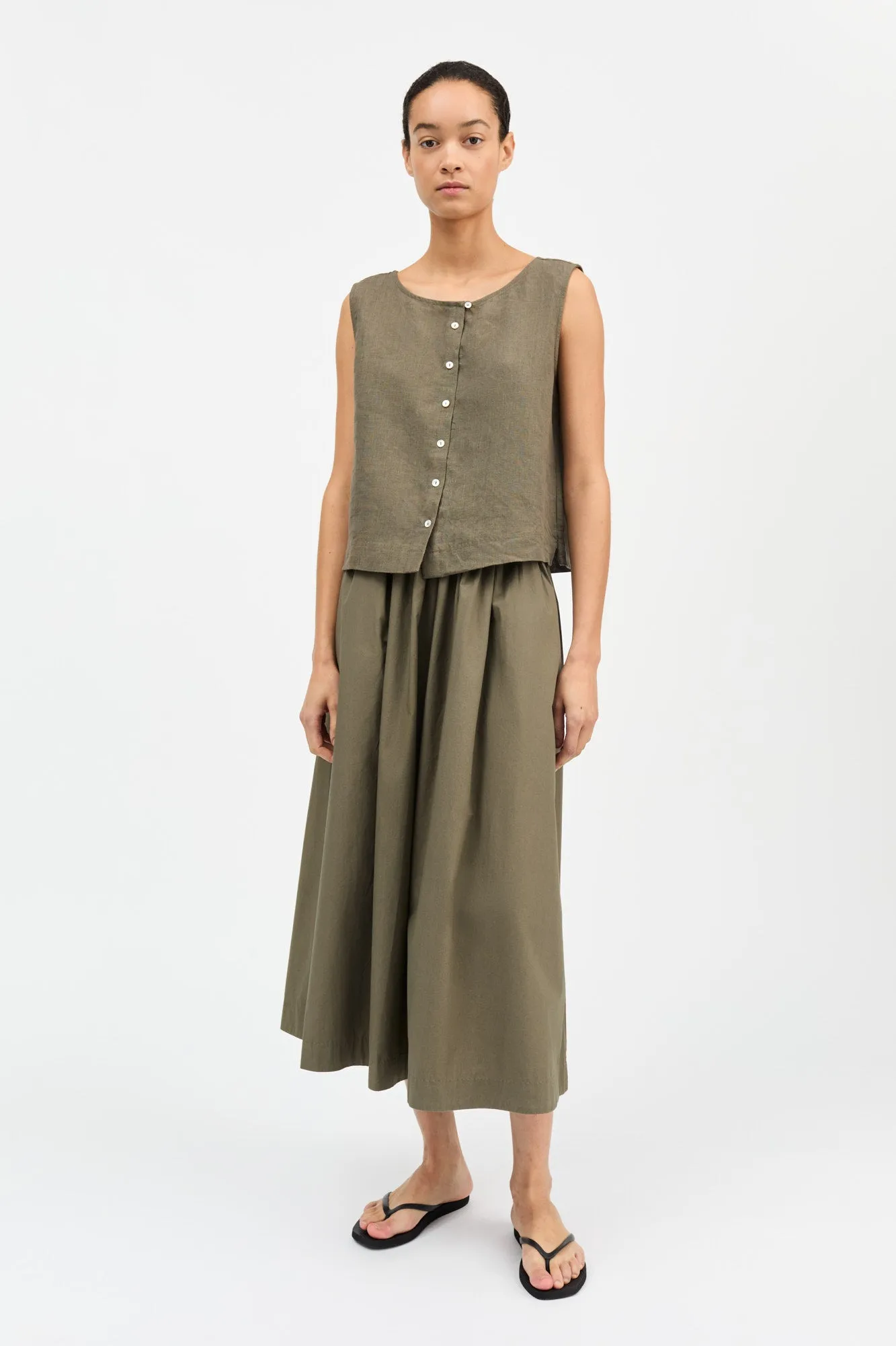 Vetiver top - Khaki sold by Skall Studio product image thumbnail 3