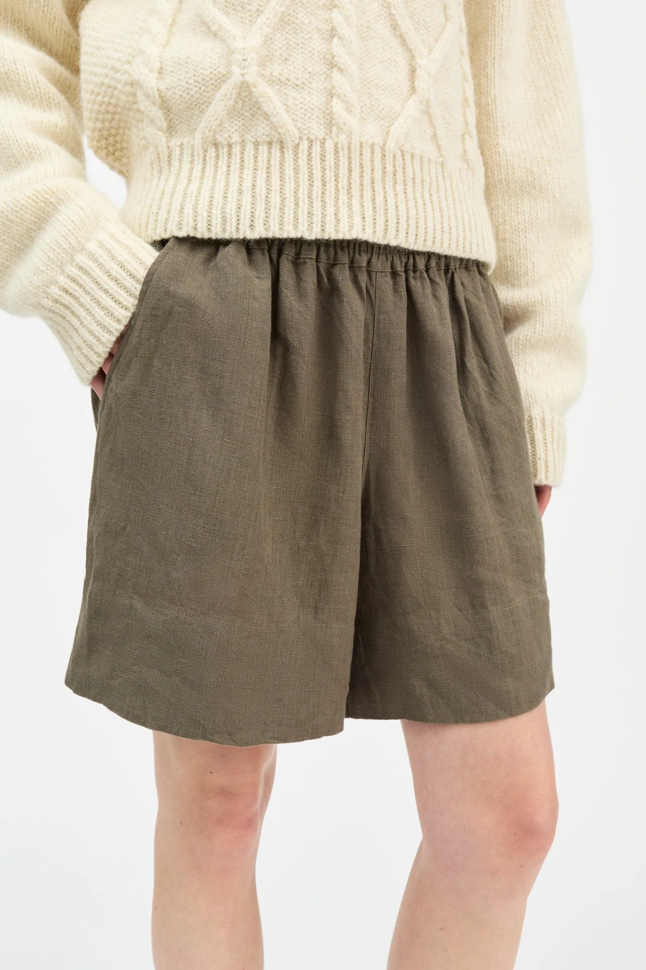 Vetiver shorts - Khaki sold by Skall Studio product image thumbnail 3