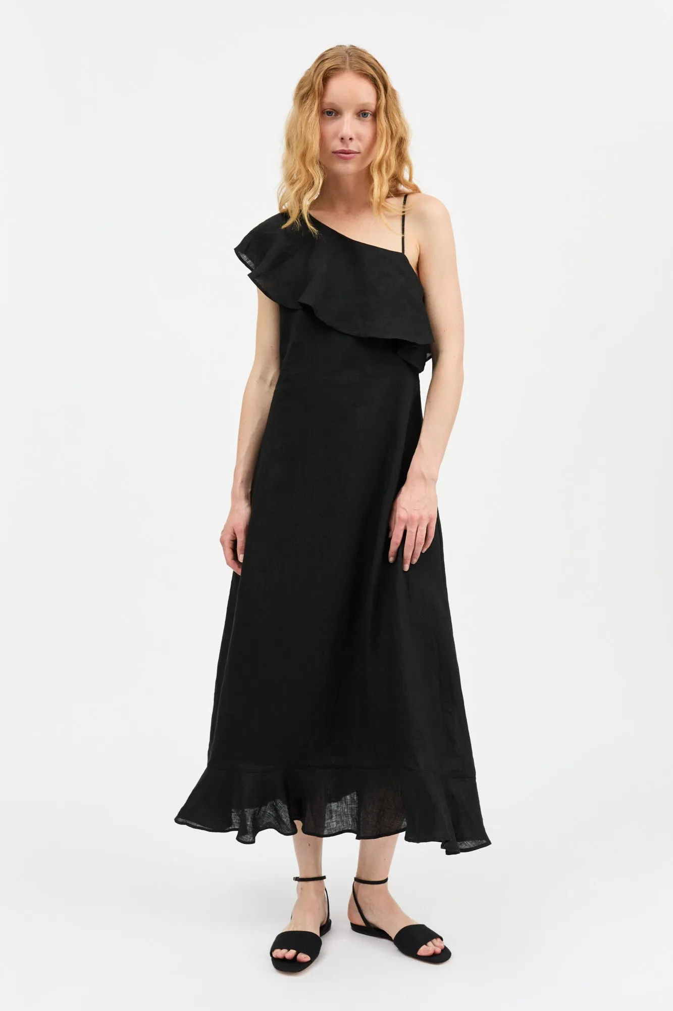 Fiore offshoulder dress - Black sold by Skall Studio product image thumbnail 2