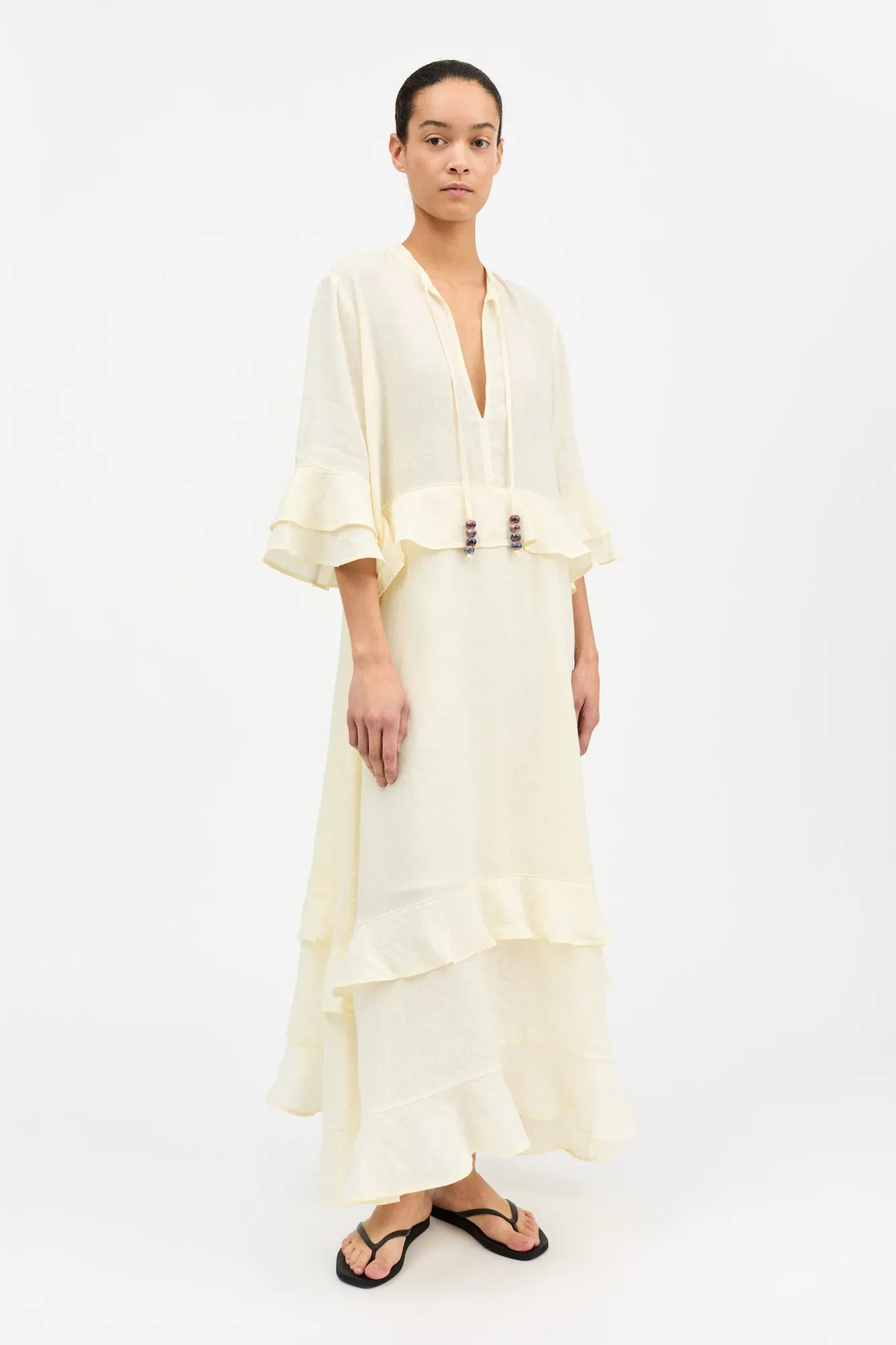 Frigga dress - Buttermilk sold by Skall Studio product image thumbnail 2