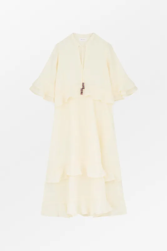Frigga dress - Buttermilk made by Skall Studio