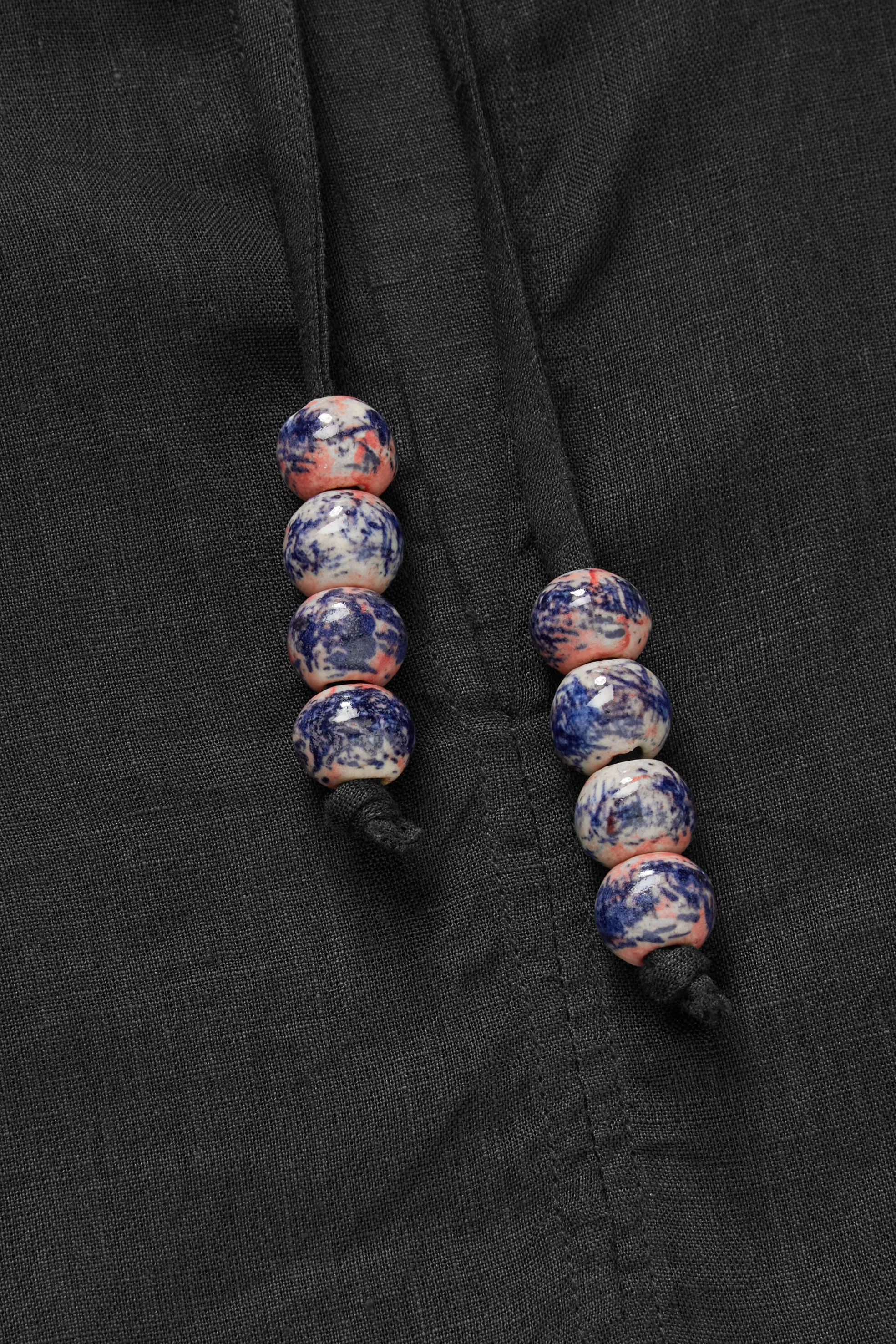 Frigga flounce shirt - Black sold by Skall Studio product image thumbnail 5