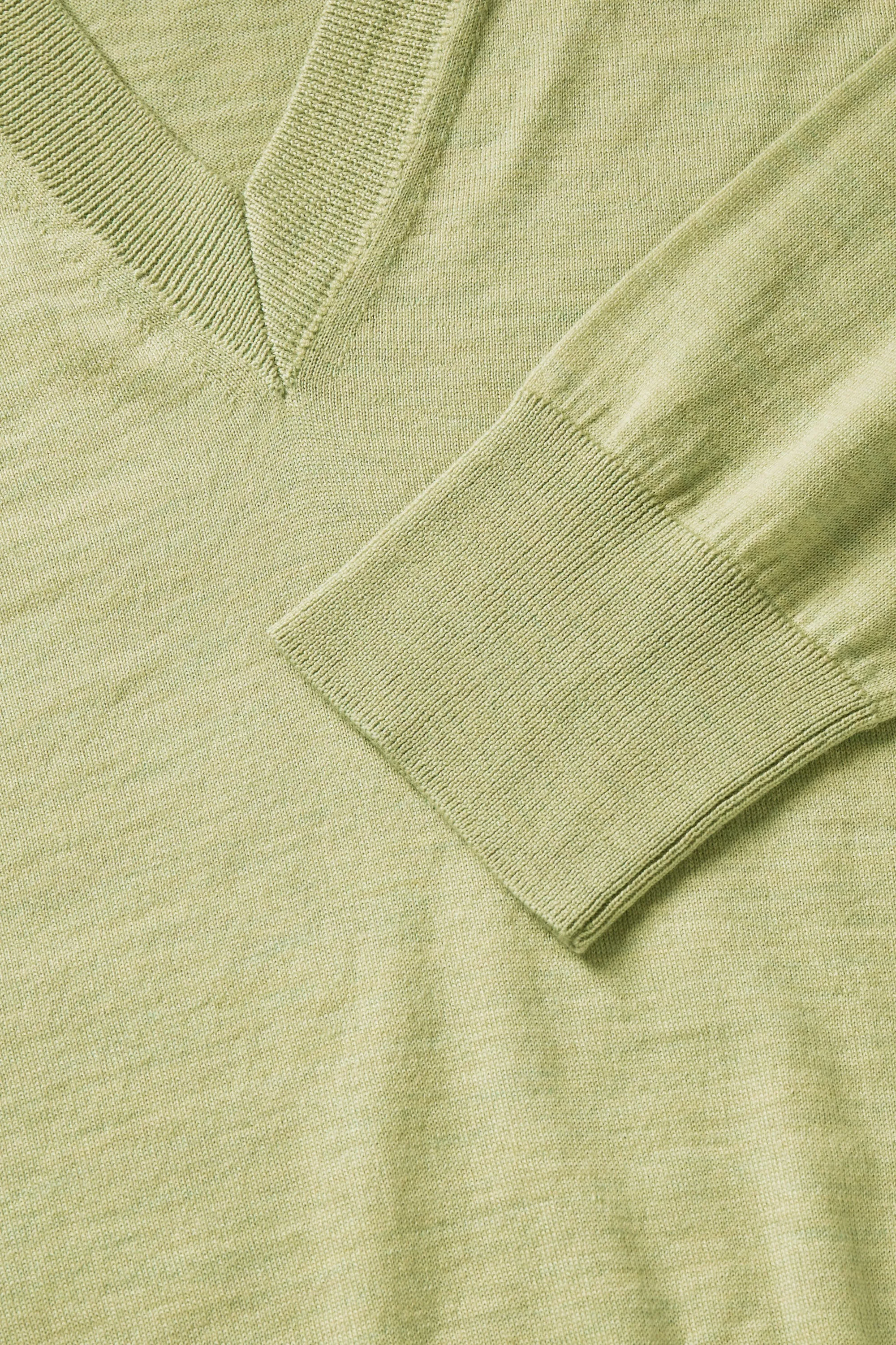 Amethyst V-neck jumper - Light green sold by Skall Studio product image thumbnail 5