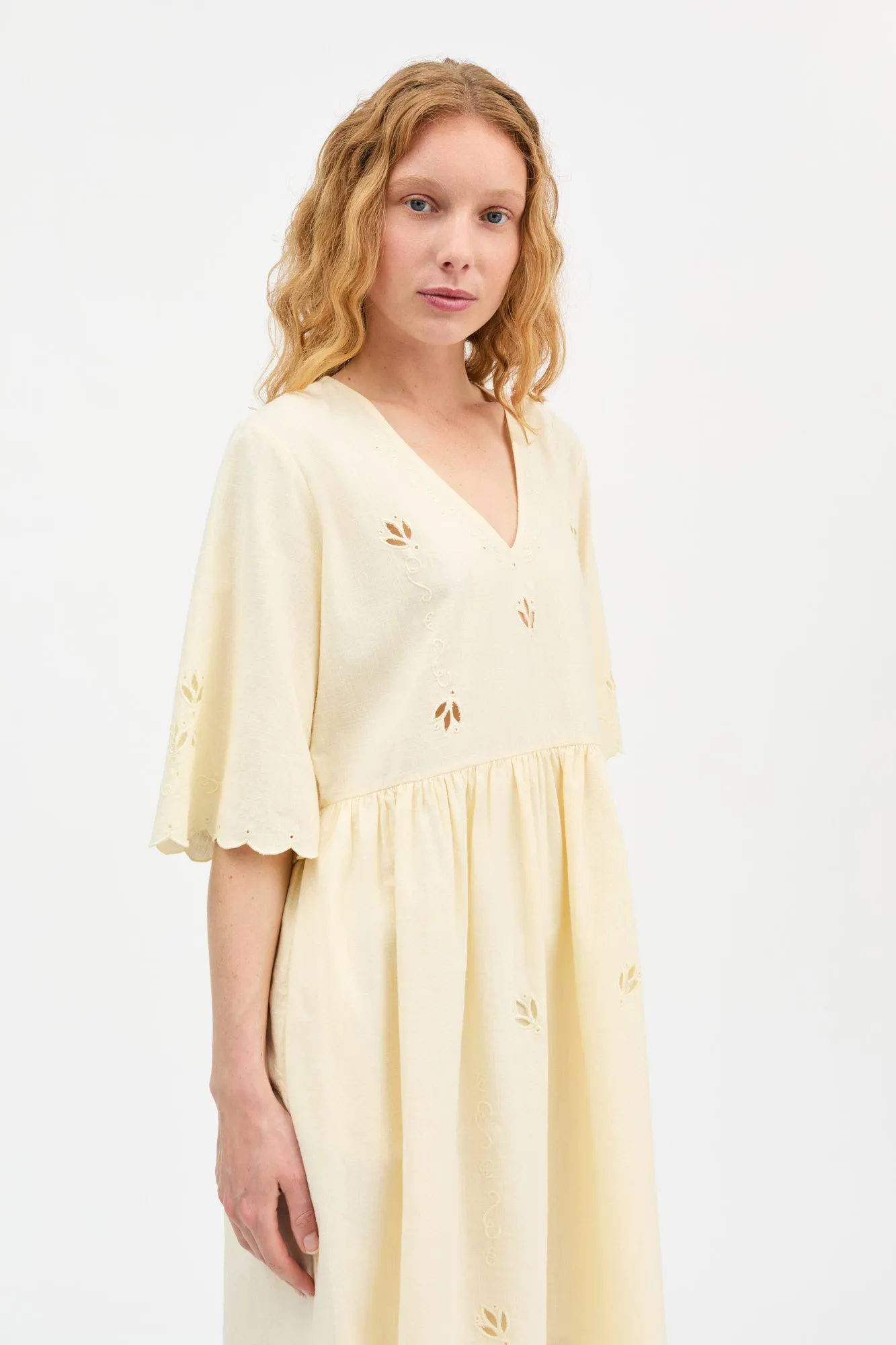 Fleurie dress - Buttermilk sold by Skall Studio product image thumbnail 3