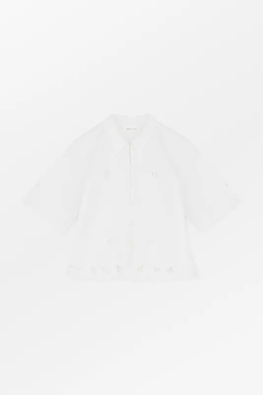 Fleurie shirt - Optic white made by Skall Studio