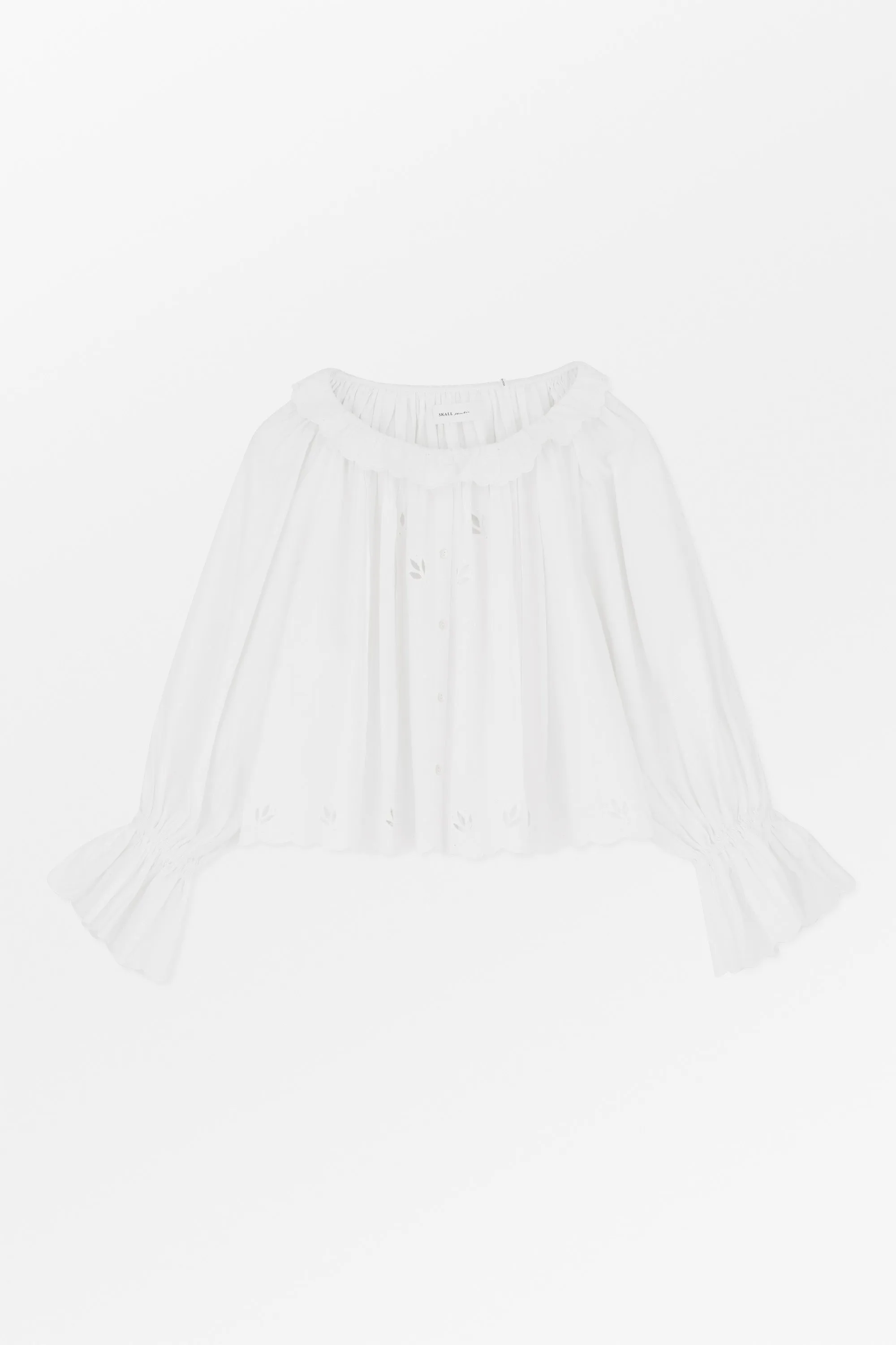 Fleurie blouse - Optic white sold by Skall Studio
