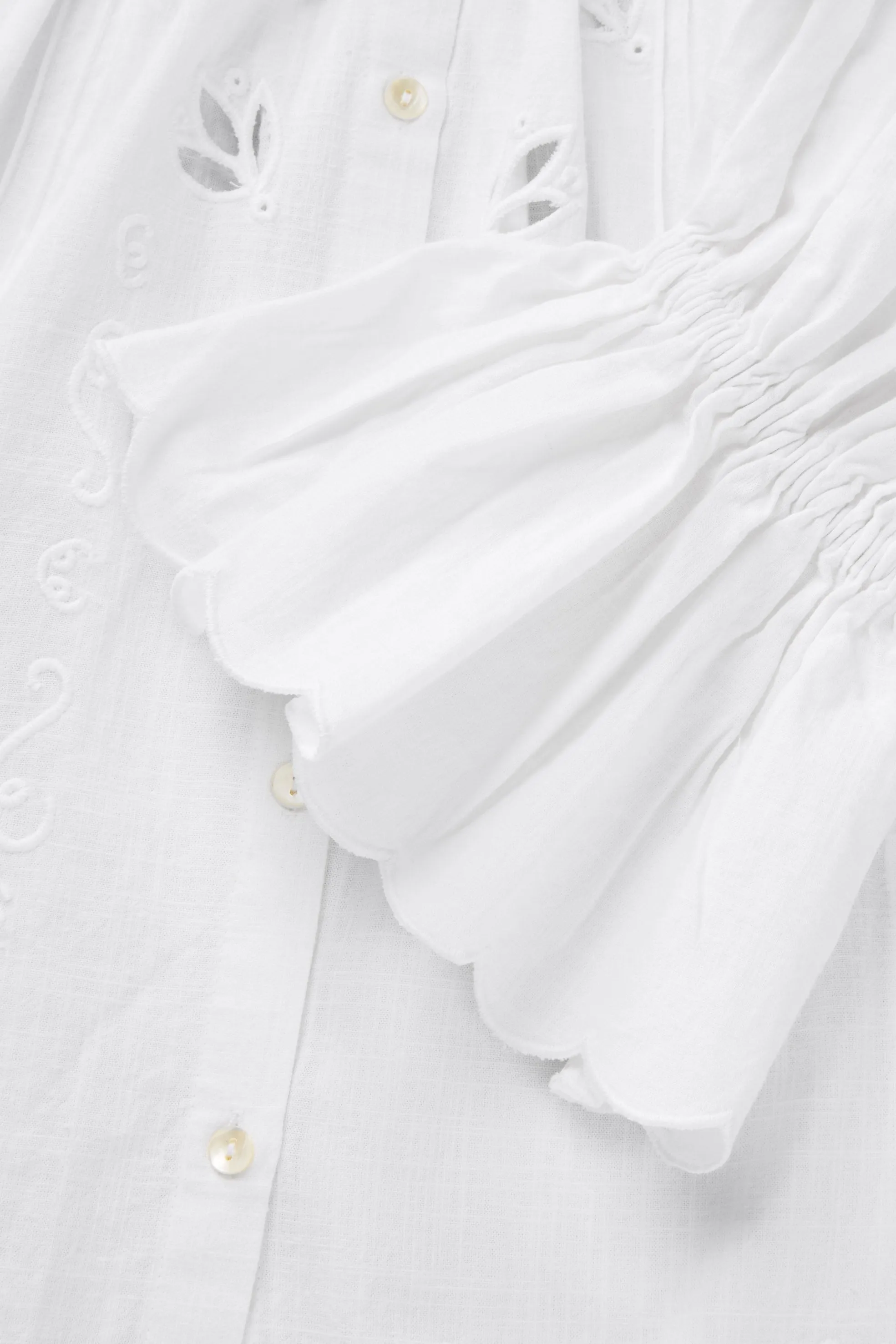 Fleurie blouse - Optic white sold by Skall Studio product image thumbnail 5