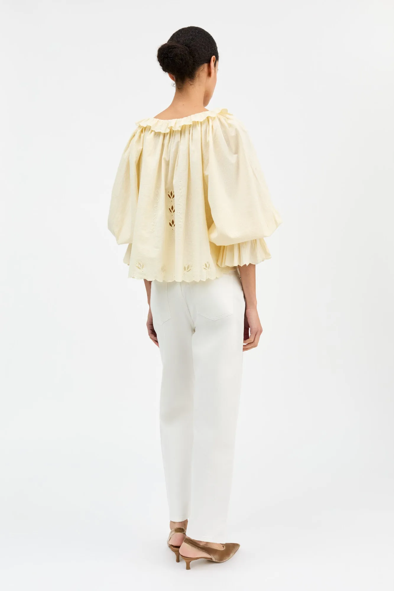 Fleurie blouse - Buttermilk sold by Skall Studio product image thumbnail 4