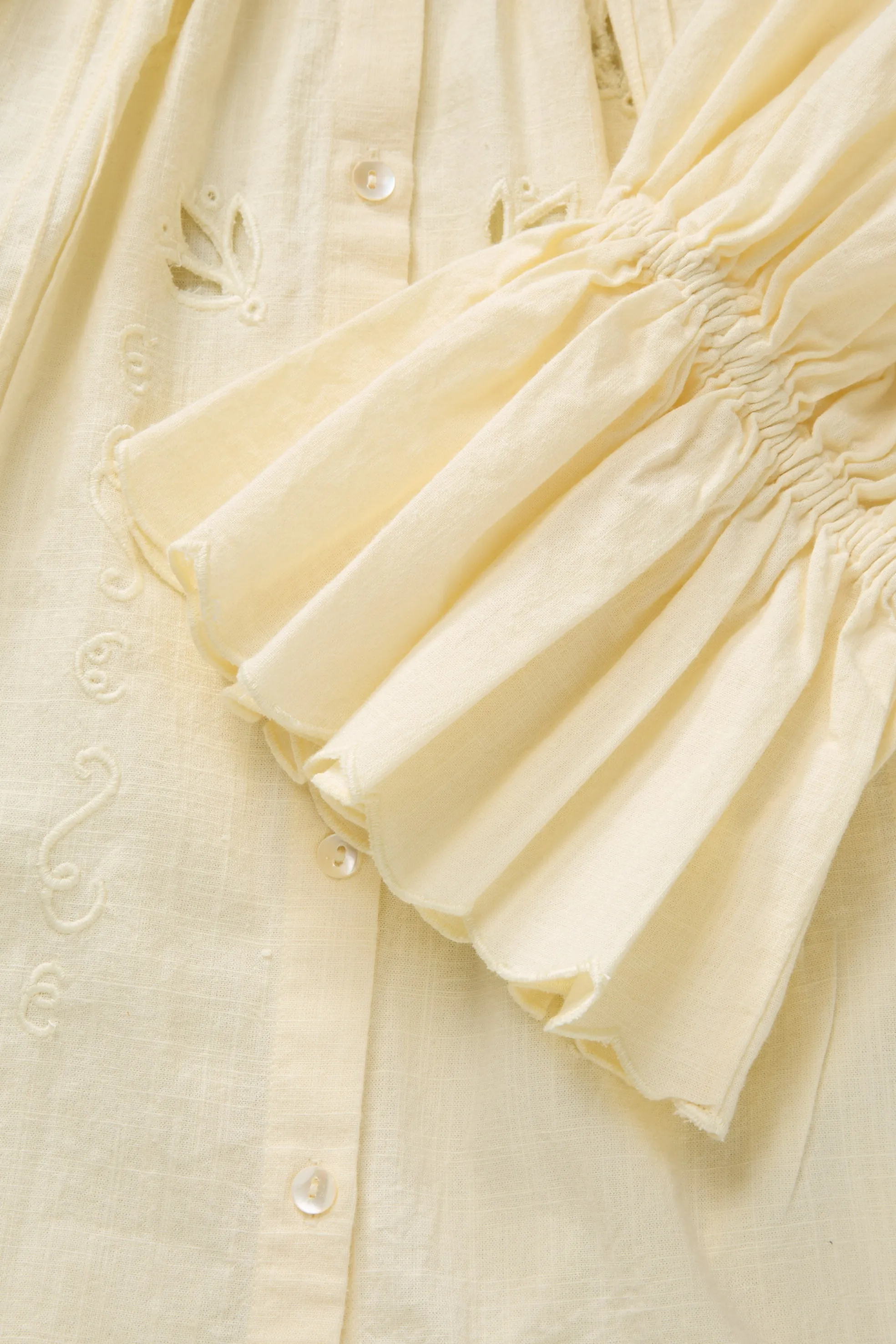 Fleurie blouse - Buttermilk sold by Skall Studio product image thumbnail 5