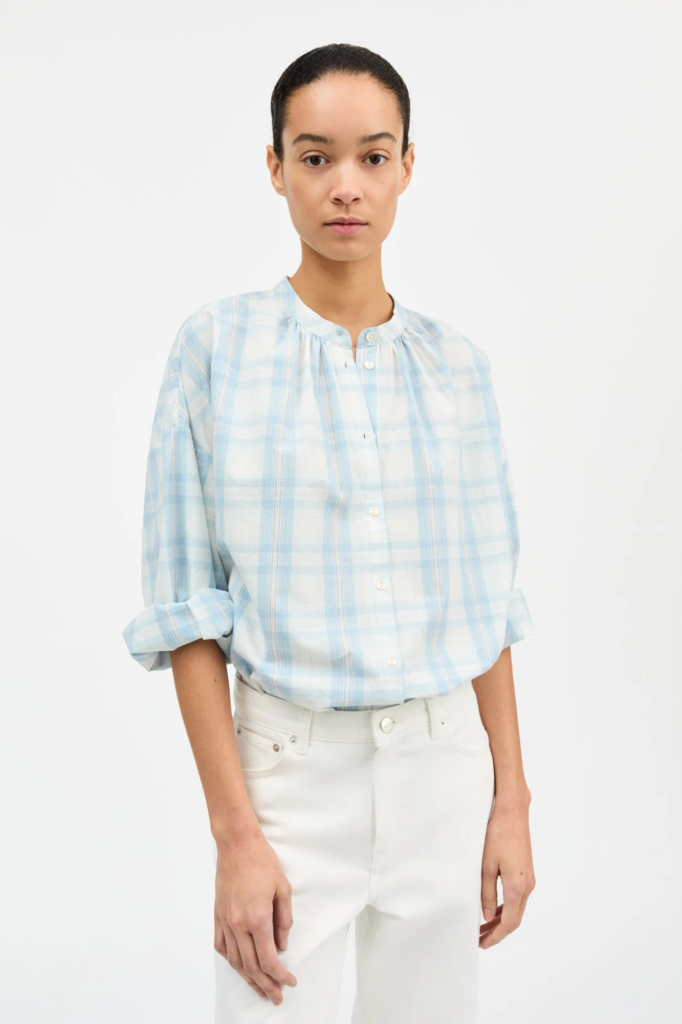 Cilla shirt - Vintage check sold by Skall Studio product image thumbnail 2