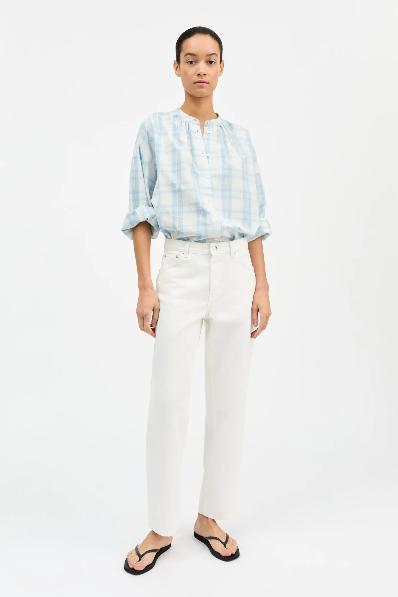 Cilla shirt - Vintage check sold by Skall Studio product image thumbnail 3