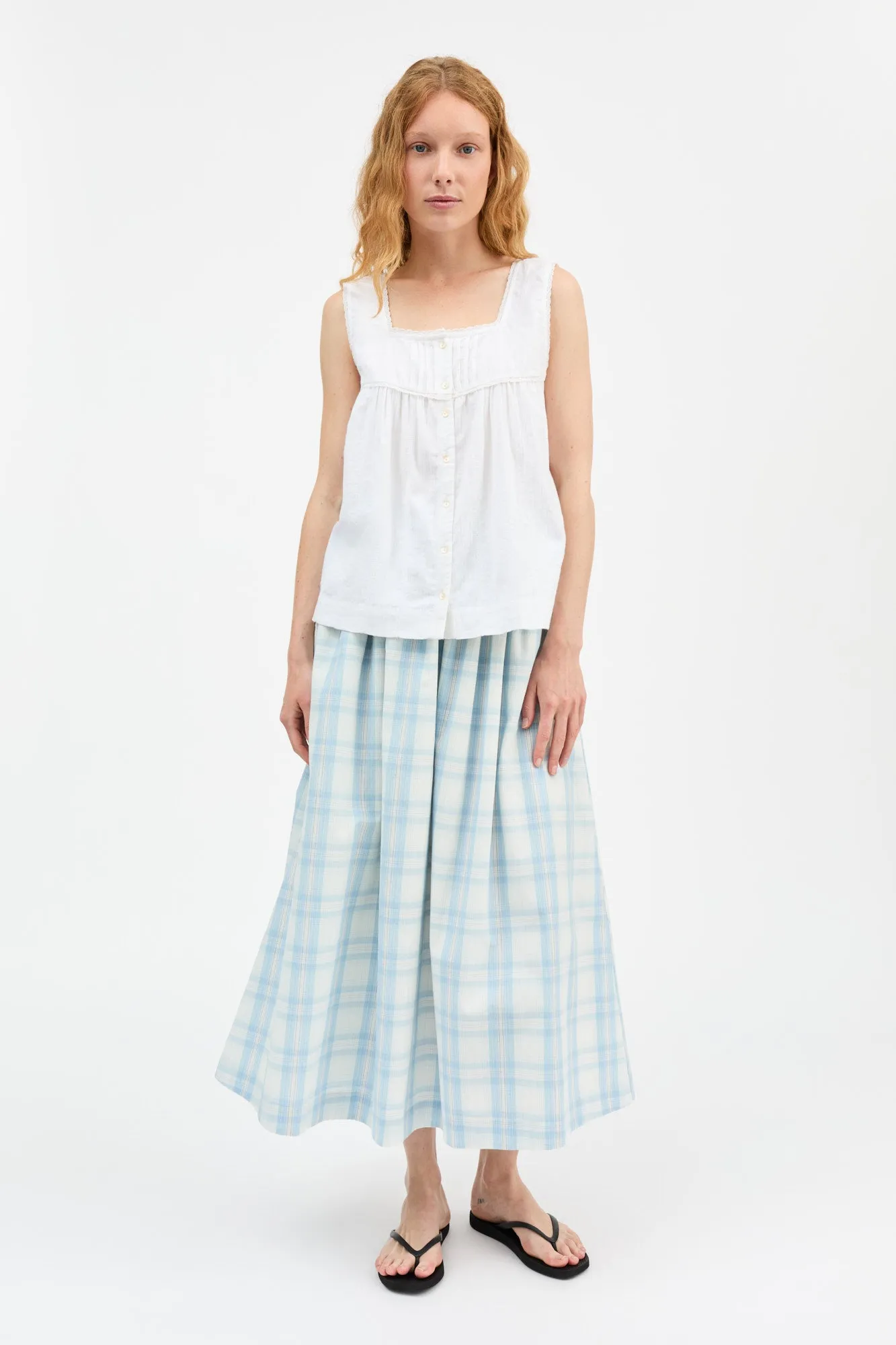 Dagny skirt - Vintage check sold by Skall Studio product image thumbnail 2