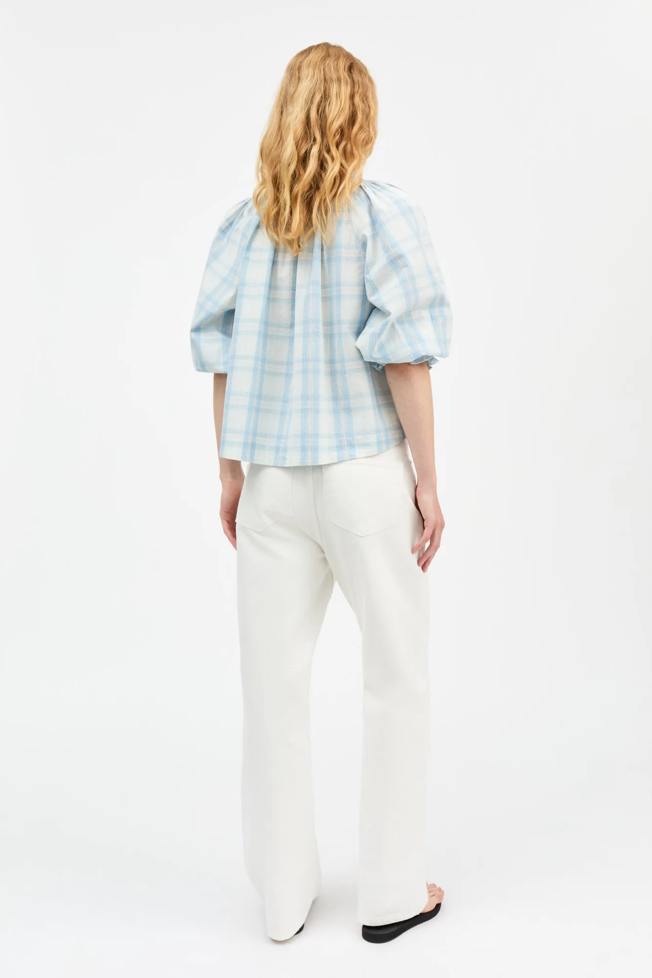 Newmoon blouse - Vintage check sold by Skall Studio product image thumbnail 4