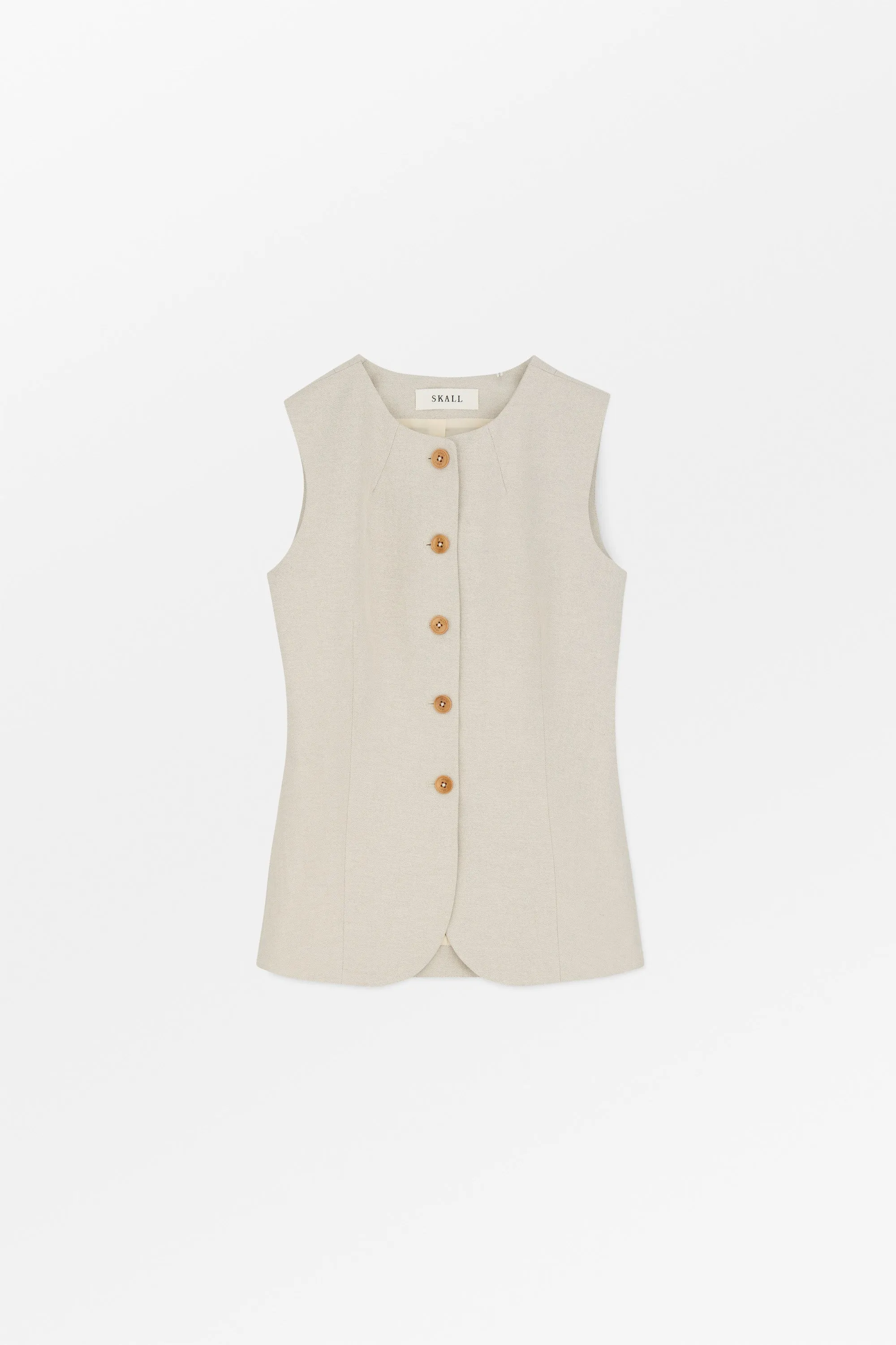 Clementine waistcoat - Natural sold by Skall Studio