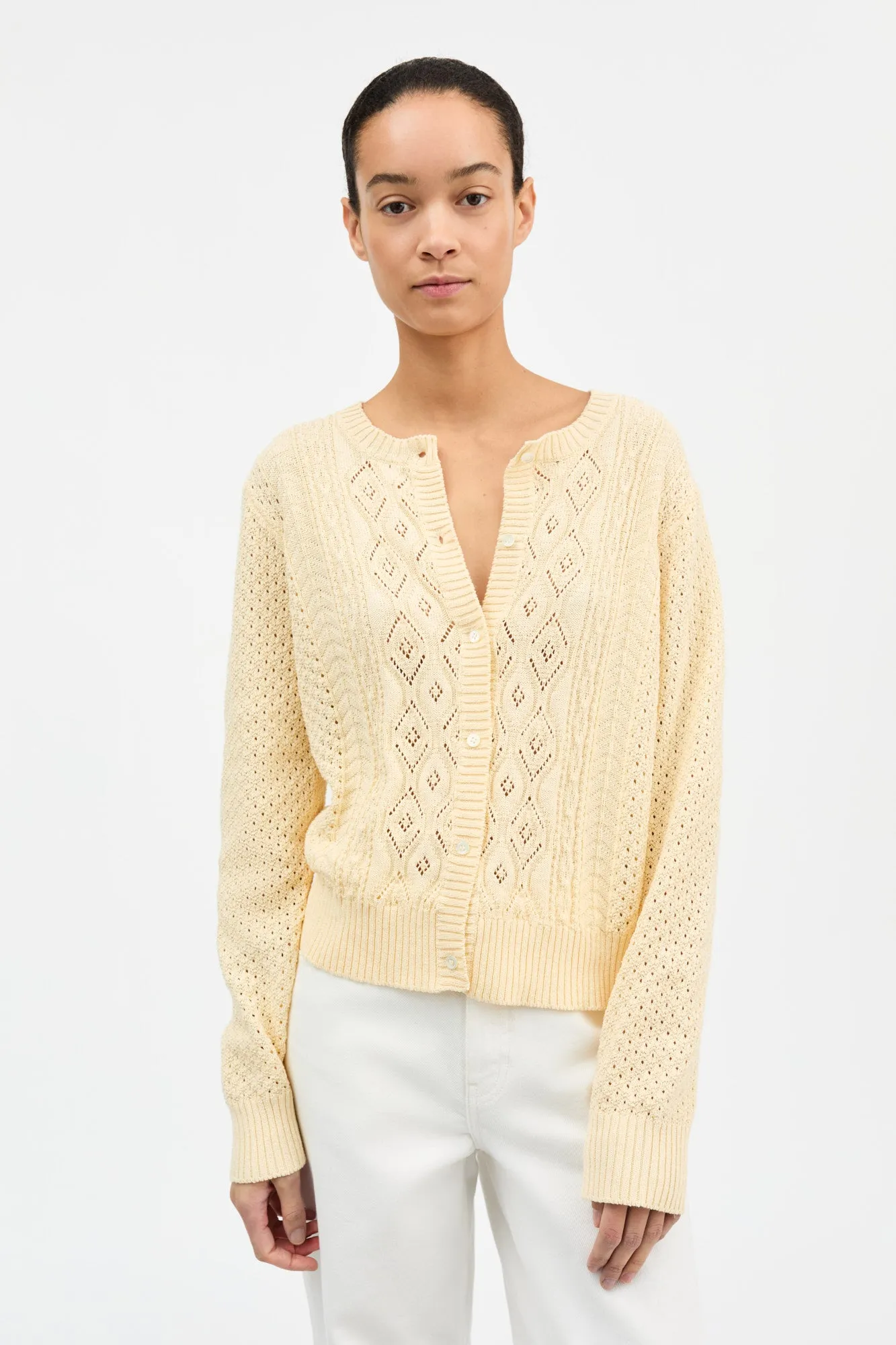 Alexa cardigan - Pastel yellow sold by Skall Studio product image thumbnail 2