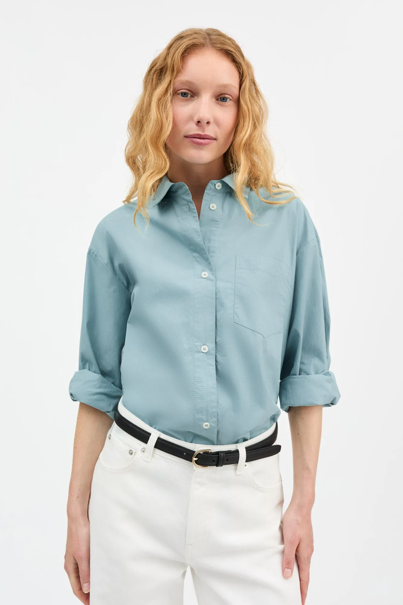 Edgar shirt - Aqua sold by Skall Studio product image thumbnail 2