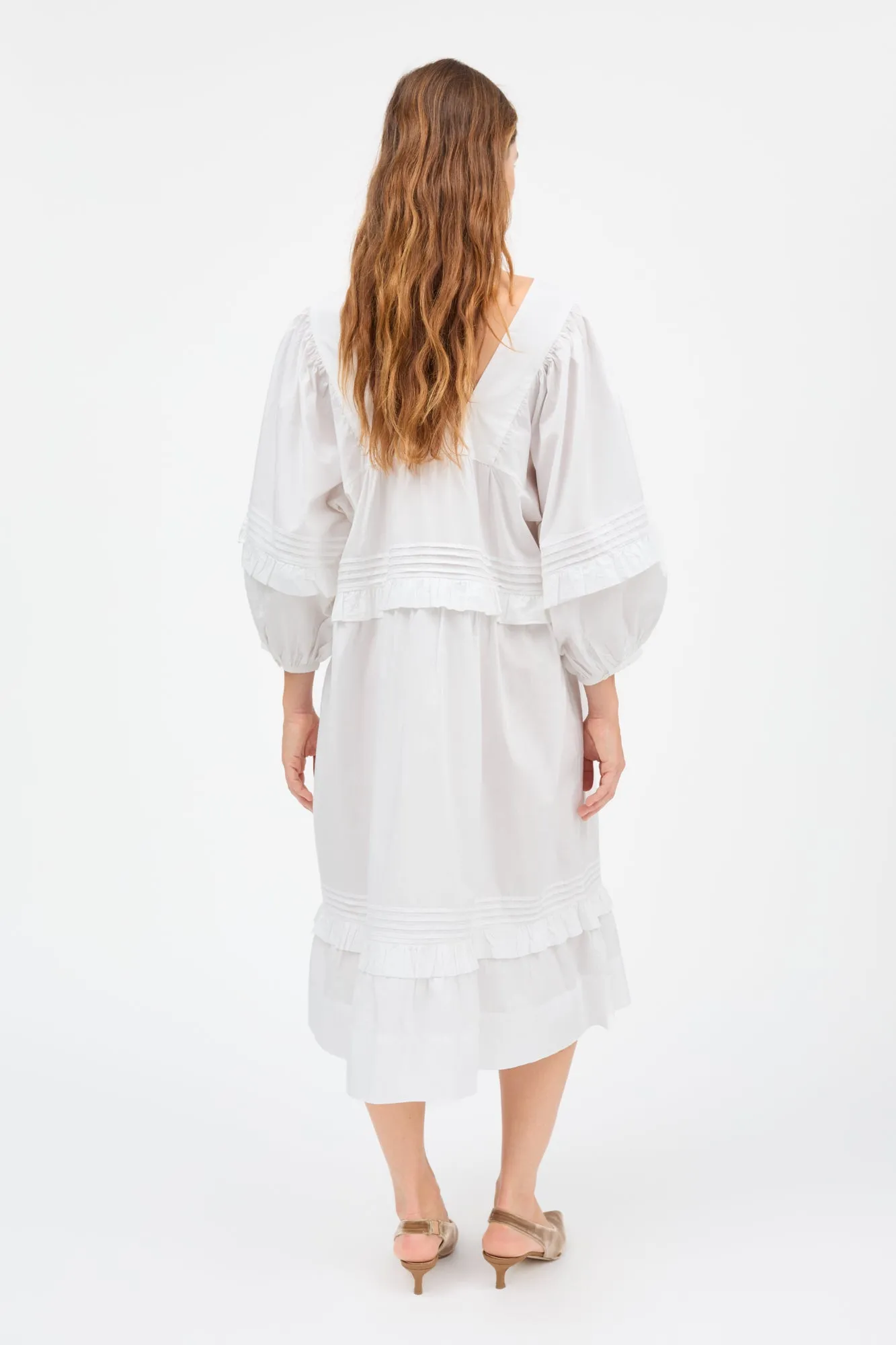 Alice dress - Optic white sold by Skall Studio product image thumbnail 4