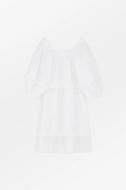Alice dress - Optic white made by Skall Studio
