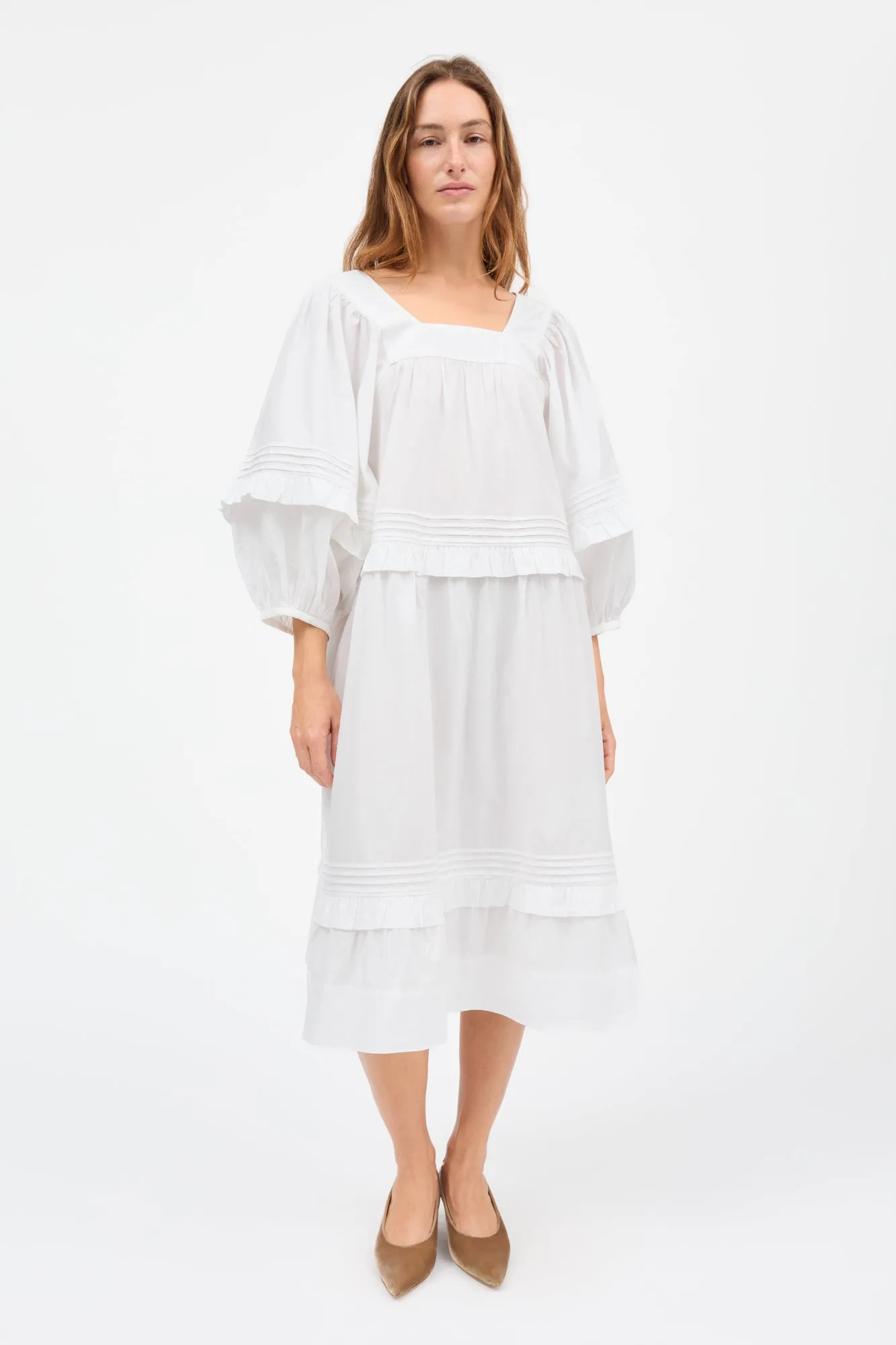 Alice dress - Optic white sold by Skall Studio product image thumbnail 2