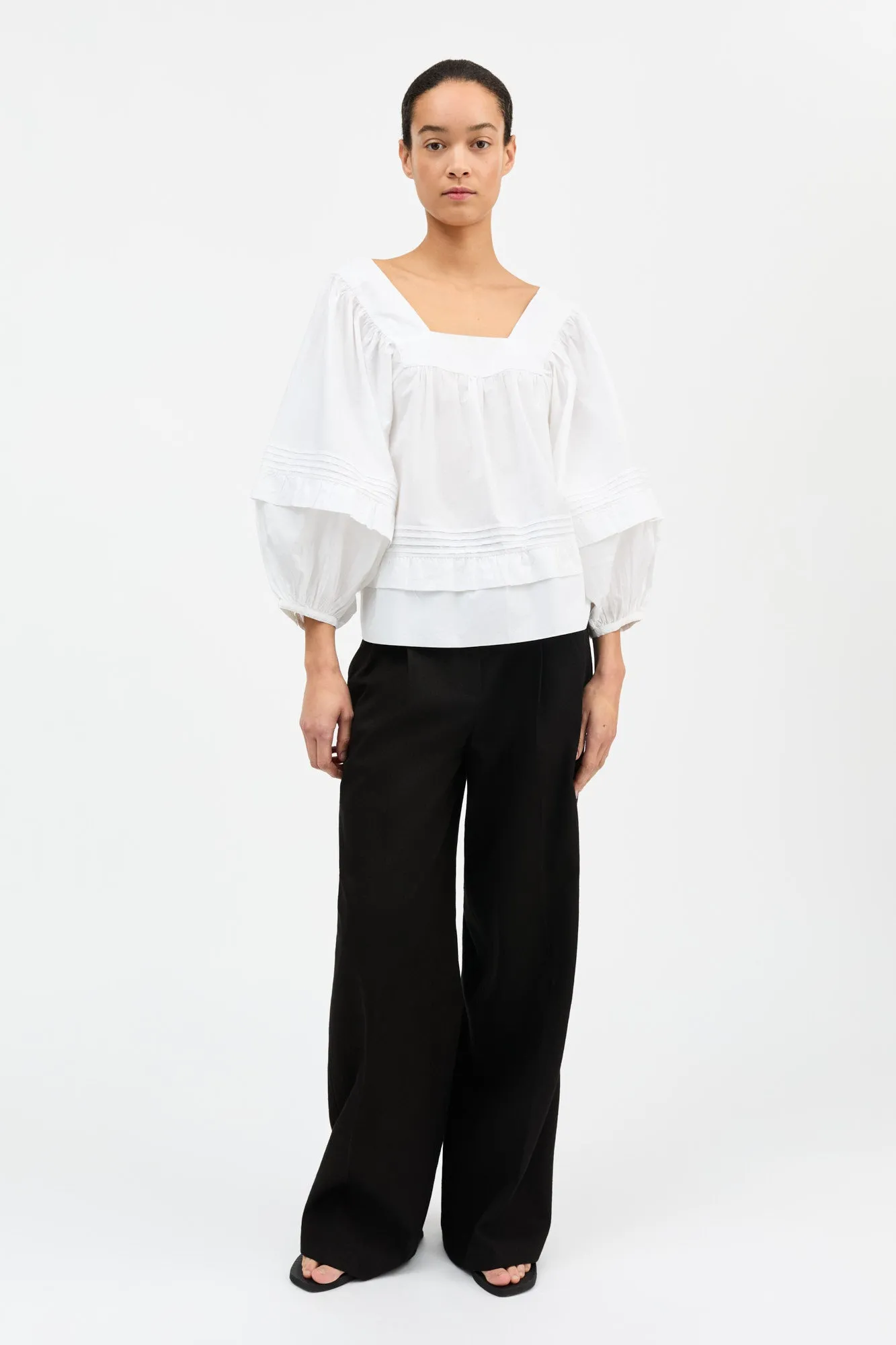 Alice blouse - Optic white sold by Skall Studio product image thumbnail 3