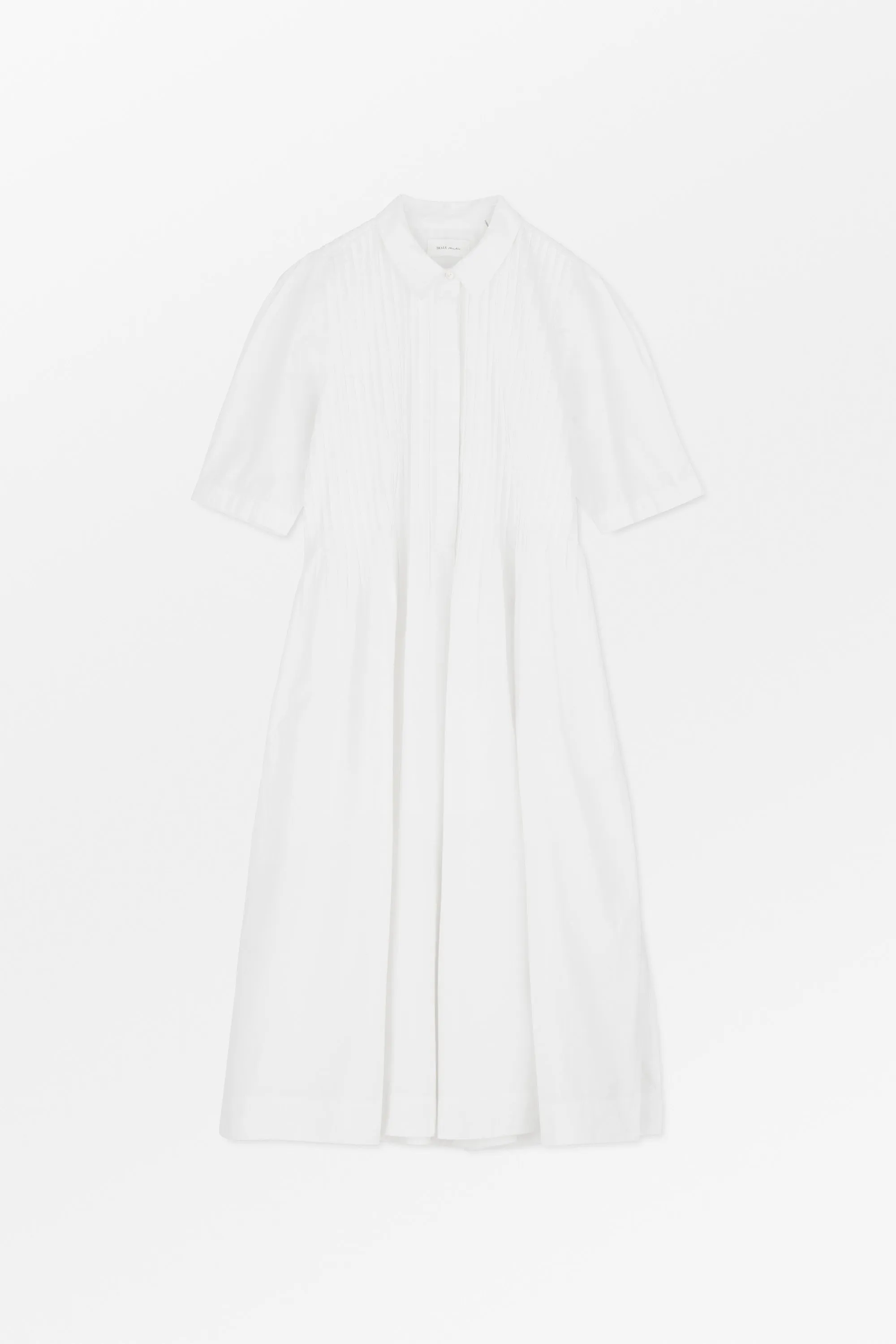 Dot shirtdress - Optic white sold by Skall Studio