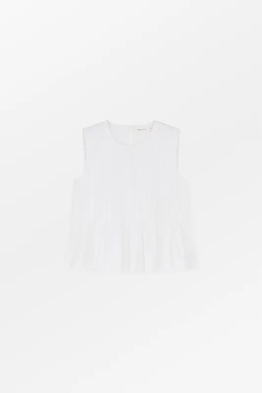 Pavlova top - Optic white made by Skall Studio