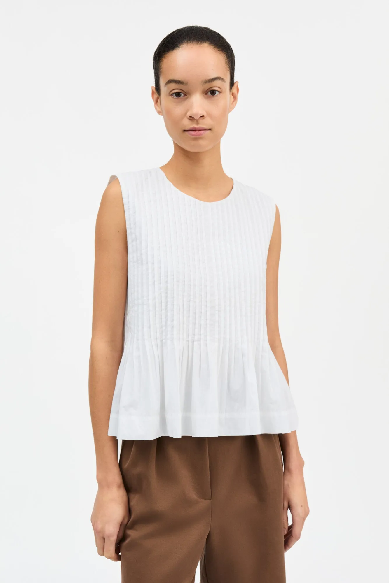 Pavlova top - Optic white sold by Skall Studio product image thumbnail 2