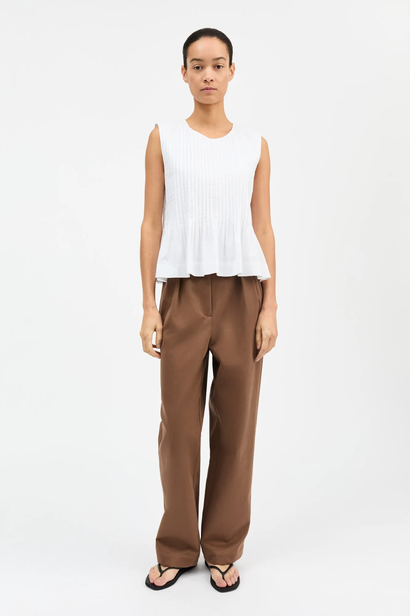 Pavlova top - Optic white sold by Skall Studio product image thumbnail 3