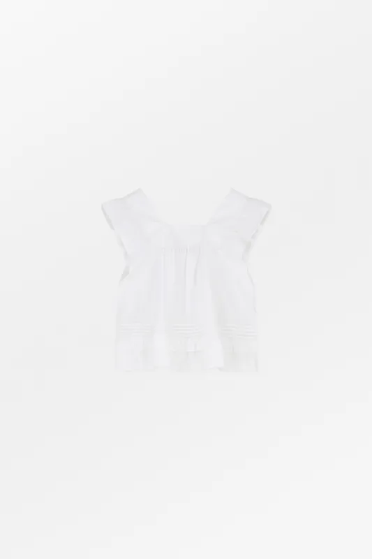 Alice top - Optic white sold by Skall Studio