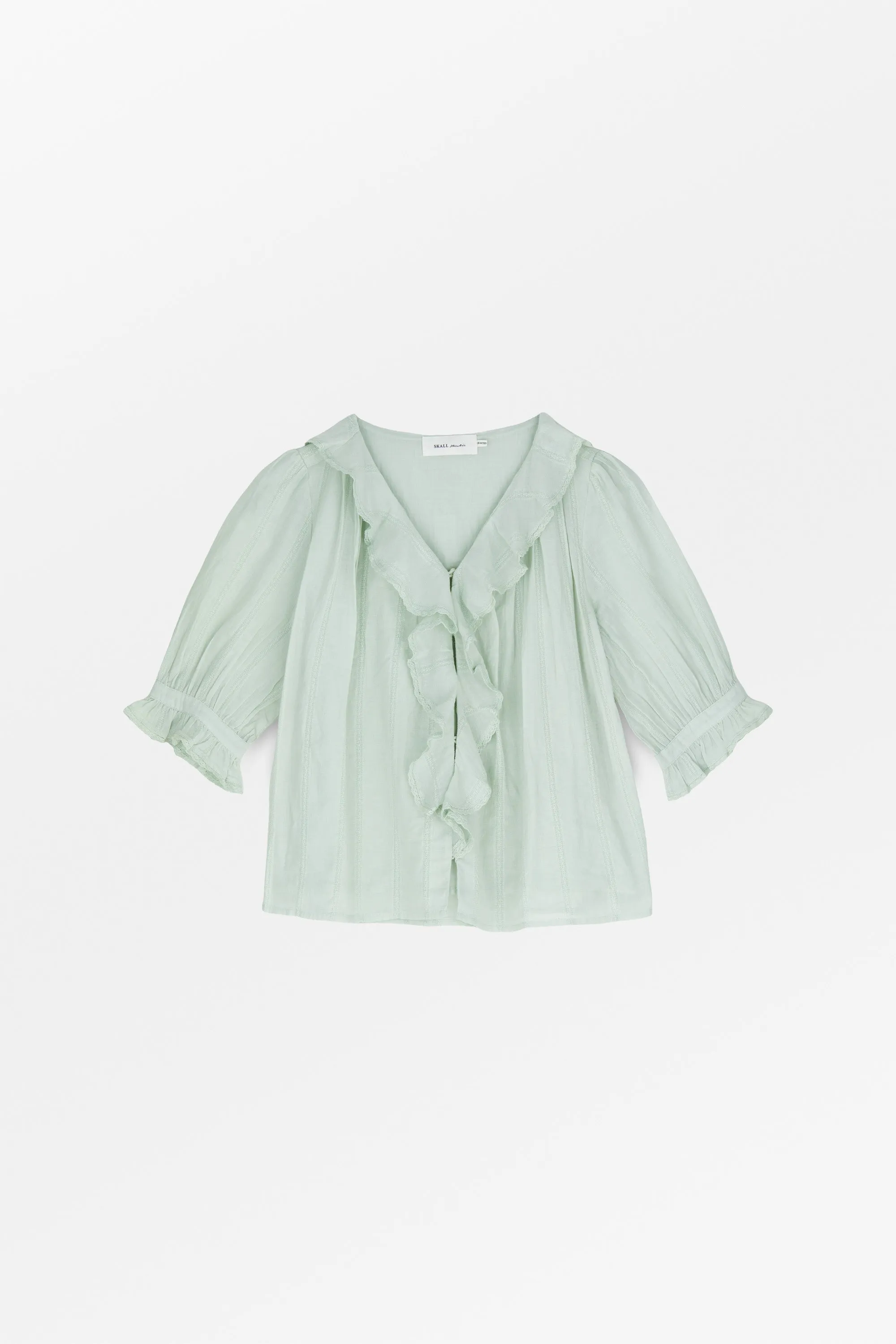 Clea blouse - Light aqua sold by Skall Studio