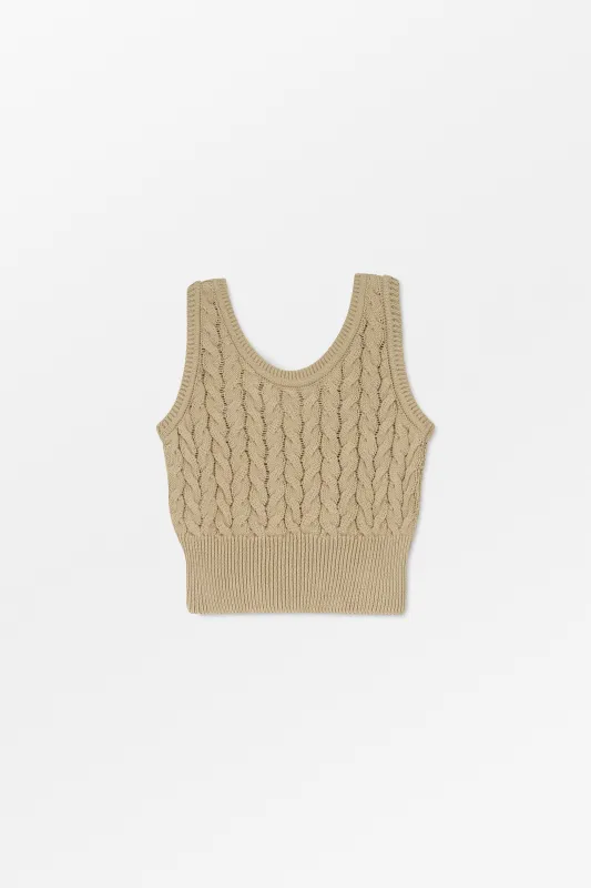 Wavy top - Warm beige made by Skall Studio